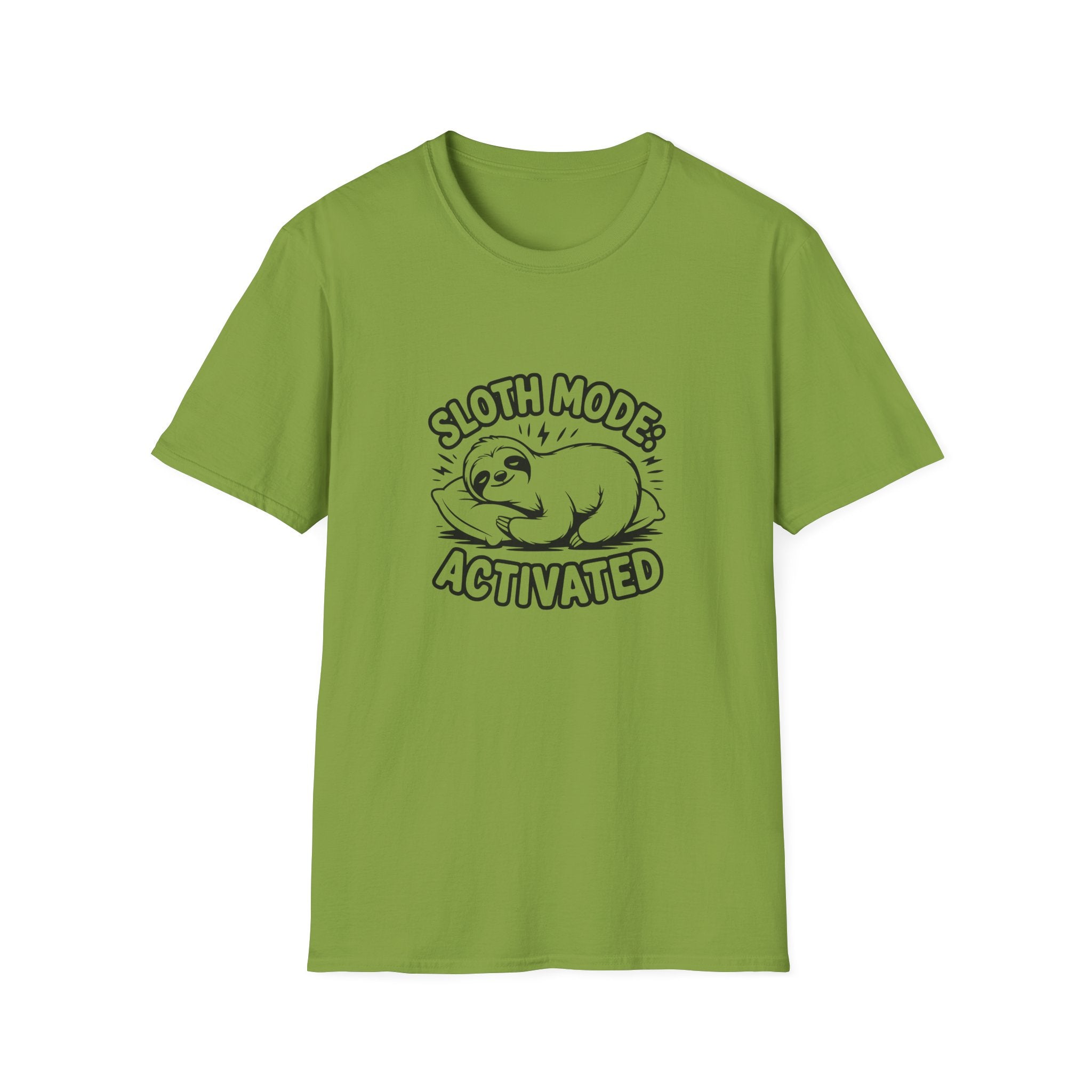 Sloth Mode Activated T-Shirt — Funny Lazy Gift for Her Cute Animal Graphic Tee
