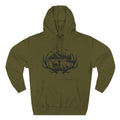Deer Antler Mountain Hoodie — Rustic Outdoor Gift for Him Wildlife Graphic Pullover