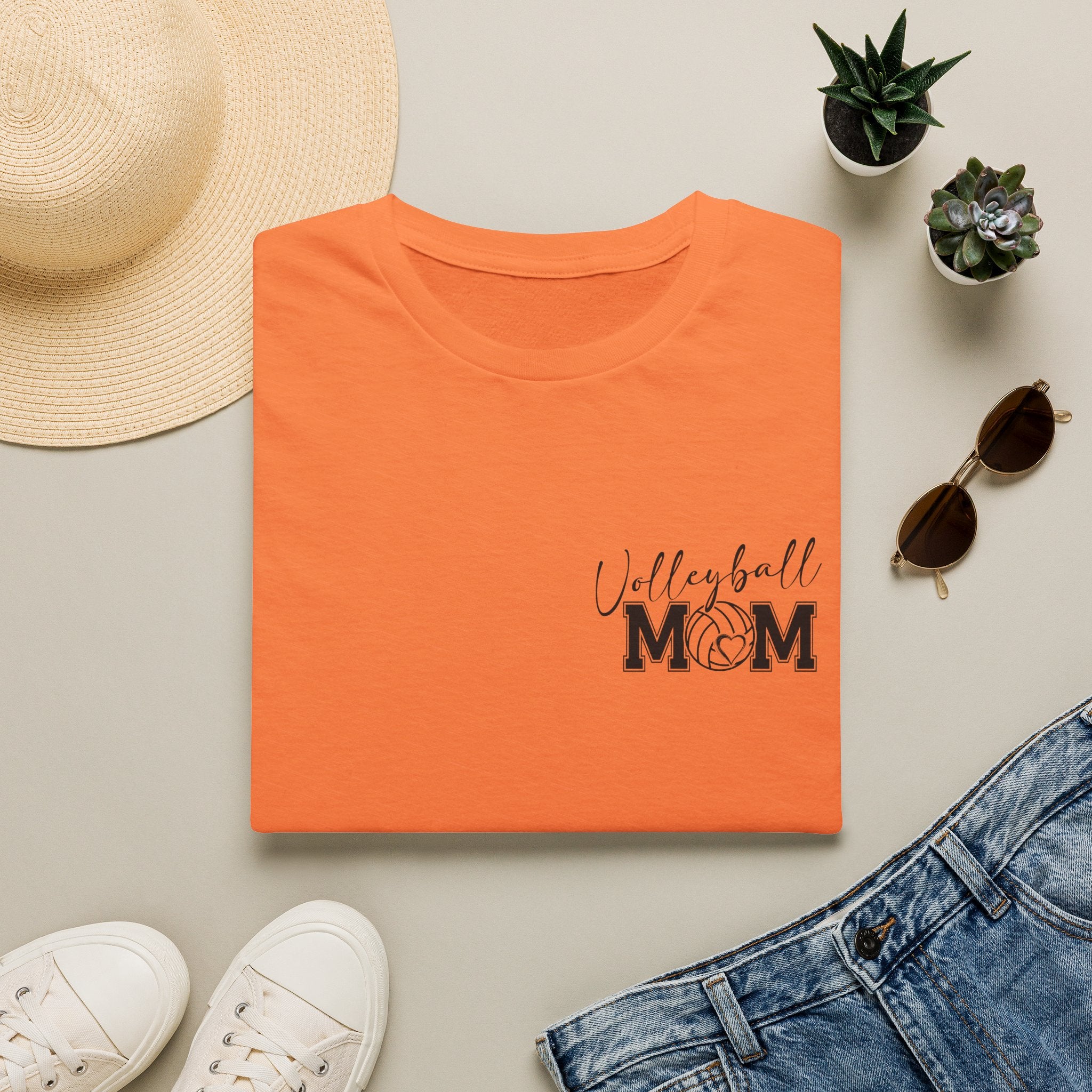 Volleyball Mom T-Shirt — Cute Game Day Gift for Sports Moms Script Graphic Tee