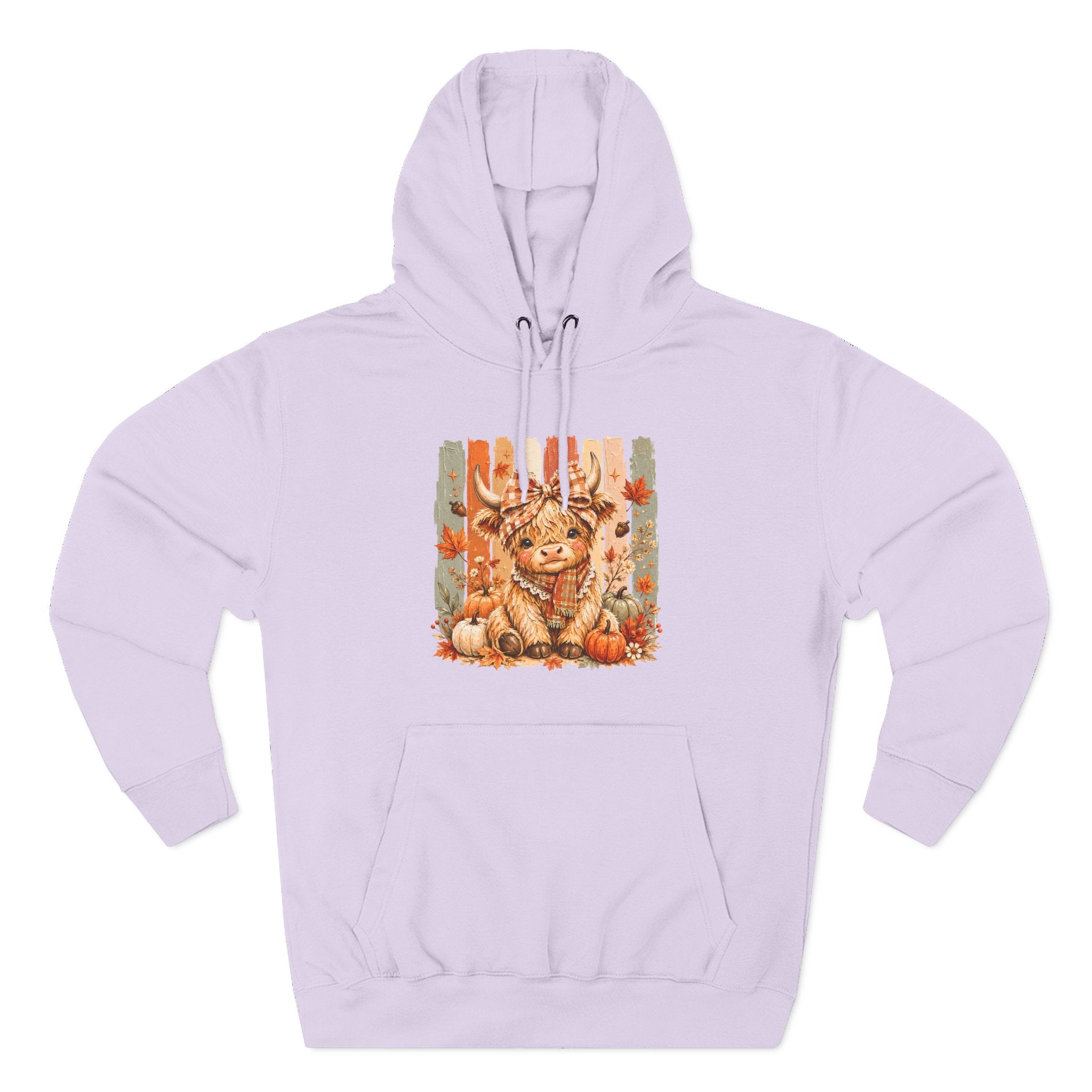 Autumn Pumpkin Cow Hoodie — Cute Fall Gift for Women Cozy Graphic Pullover