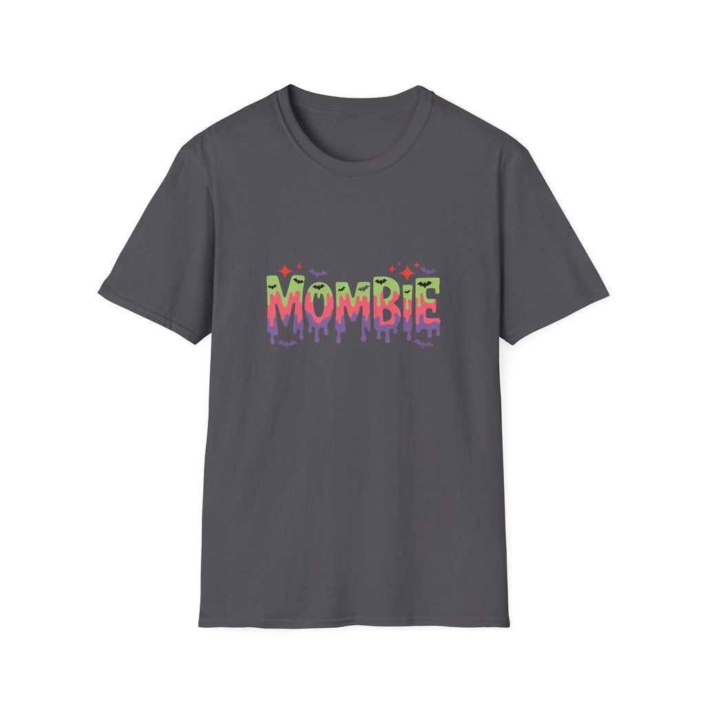 Mombie Halloween T-Shirt — Funny Zombie Mom Gift for Her Neon Graphic Tee