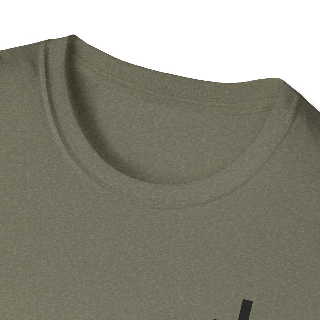 Man of Faith Rooted in Christ T-Shirt — Christian Gift for Him Flag & Cross Back Print Graphic Tee