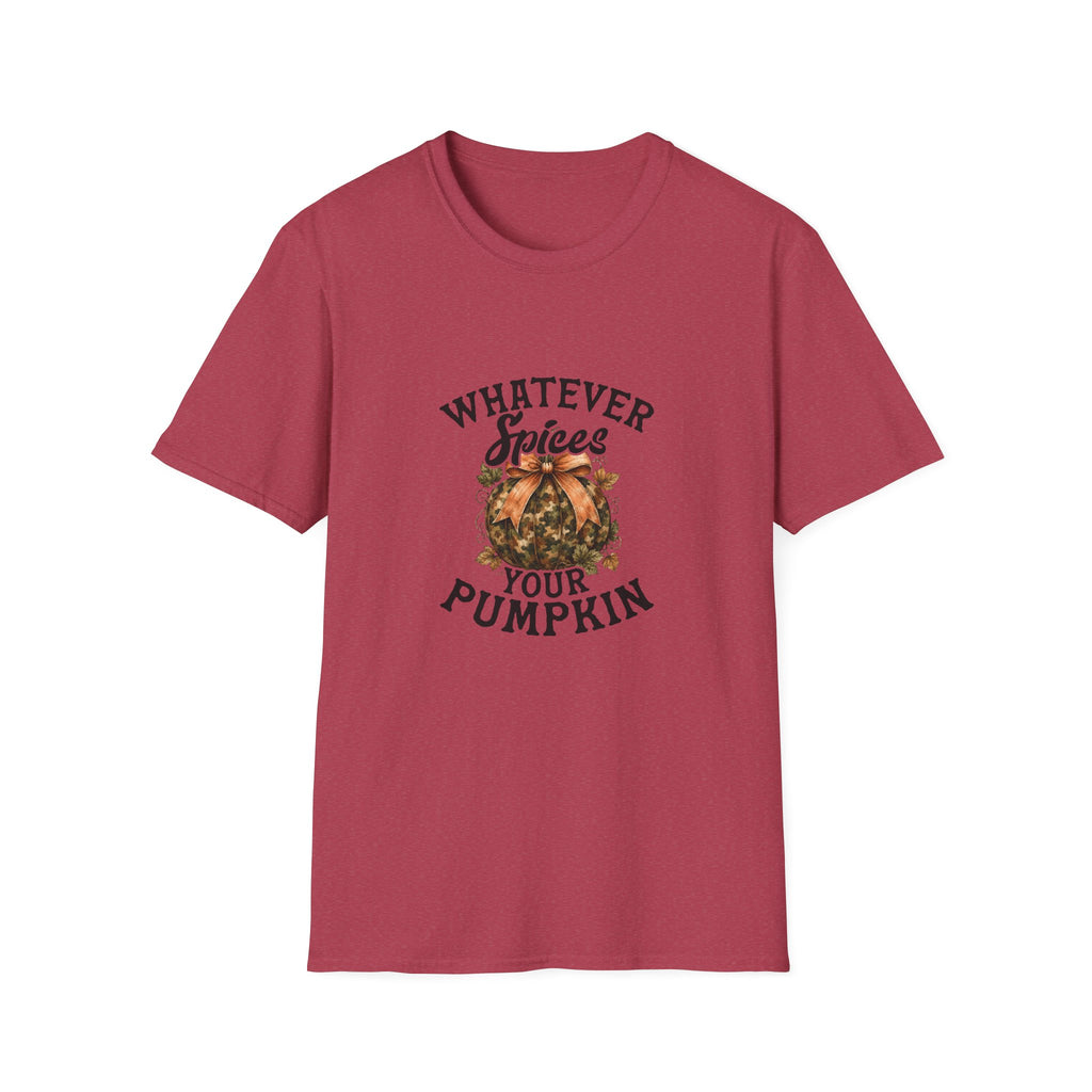 Whatever Spices Your Pumpkin T-Shirt — Funny Fall Gift for Women Pumpkin Spice Tee