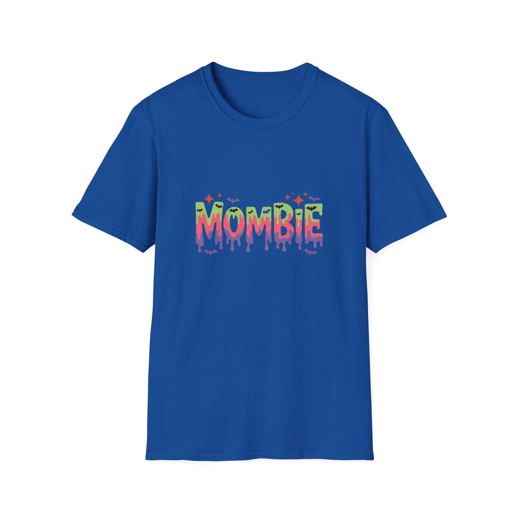 Mombie Halloween T-Shirt — Funny Zombie Mom Gift for Her Neon Graphic Tee