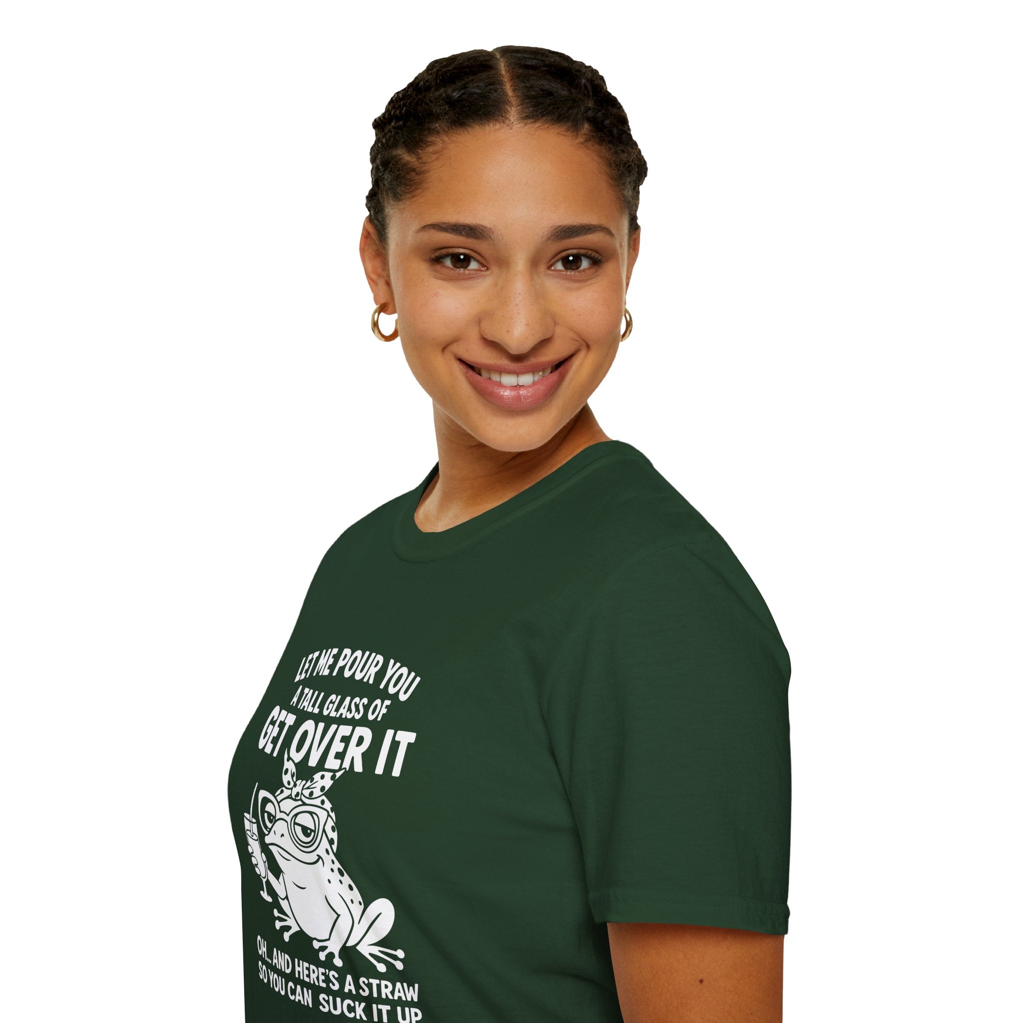 Let Me Pour You a Tall Glass of Get Over It Frog T-Shirt — Funny Sarcastic Gift for Her