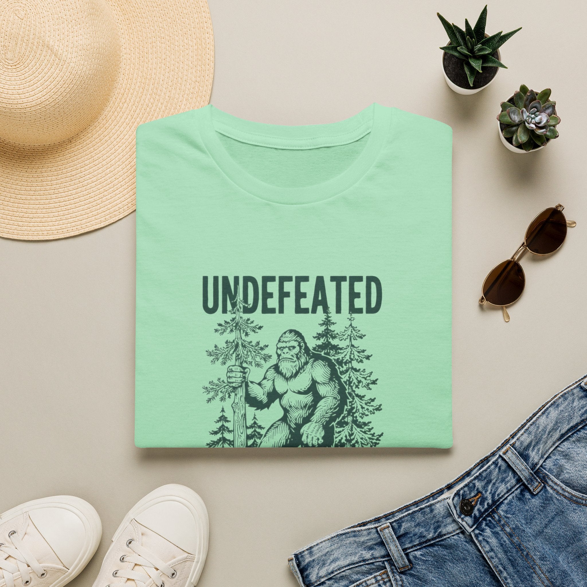 Undefeated Bigfoot T-Shirt — 'Hide and Seek Champion' Graphic Tee