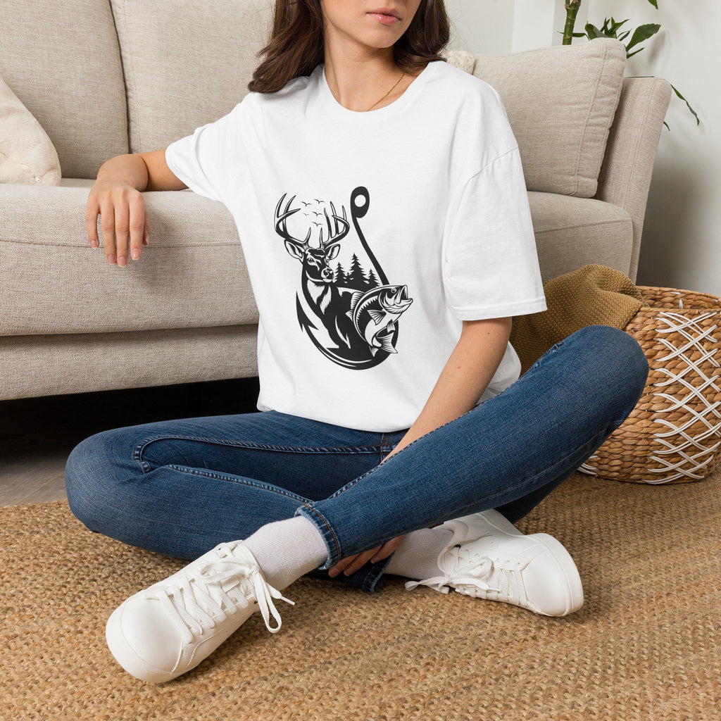 Hunt Fish & Forest Adventure T-Shirt — Outdoor Gift for Hunters & Fishermen