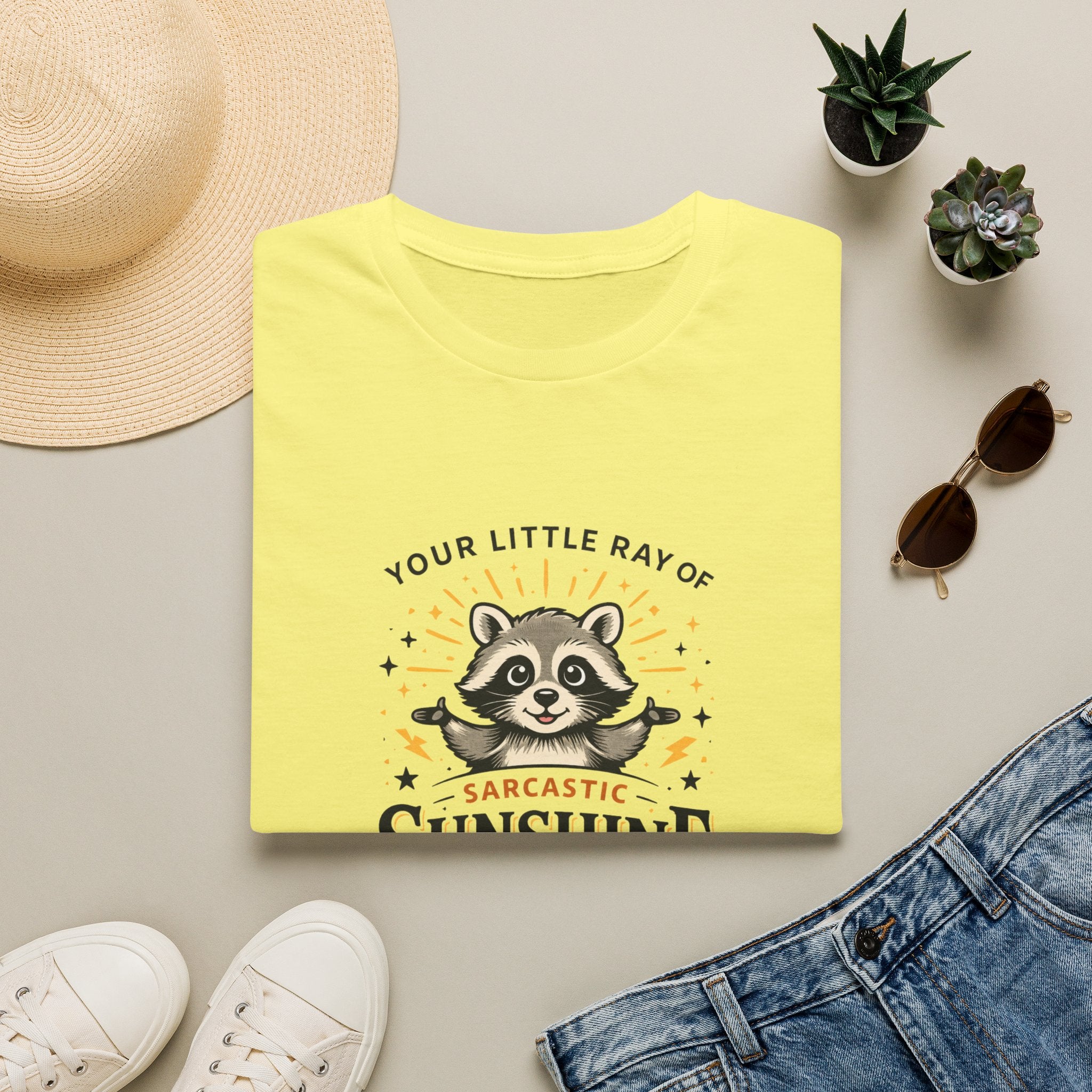 Your Little Ray of Sarcastic Sunshine Raccoon T-Shirt — Funny Gift for Her