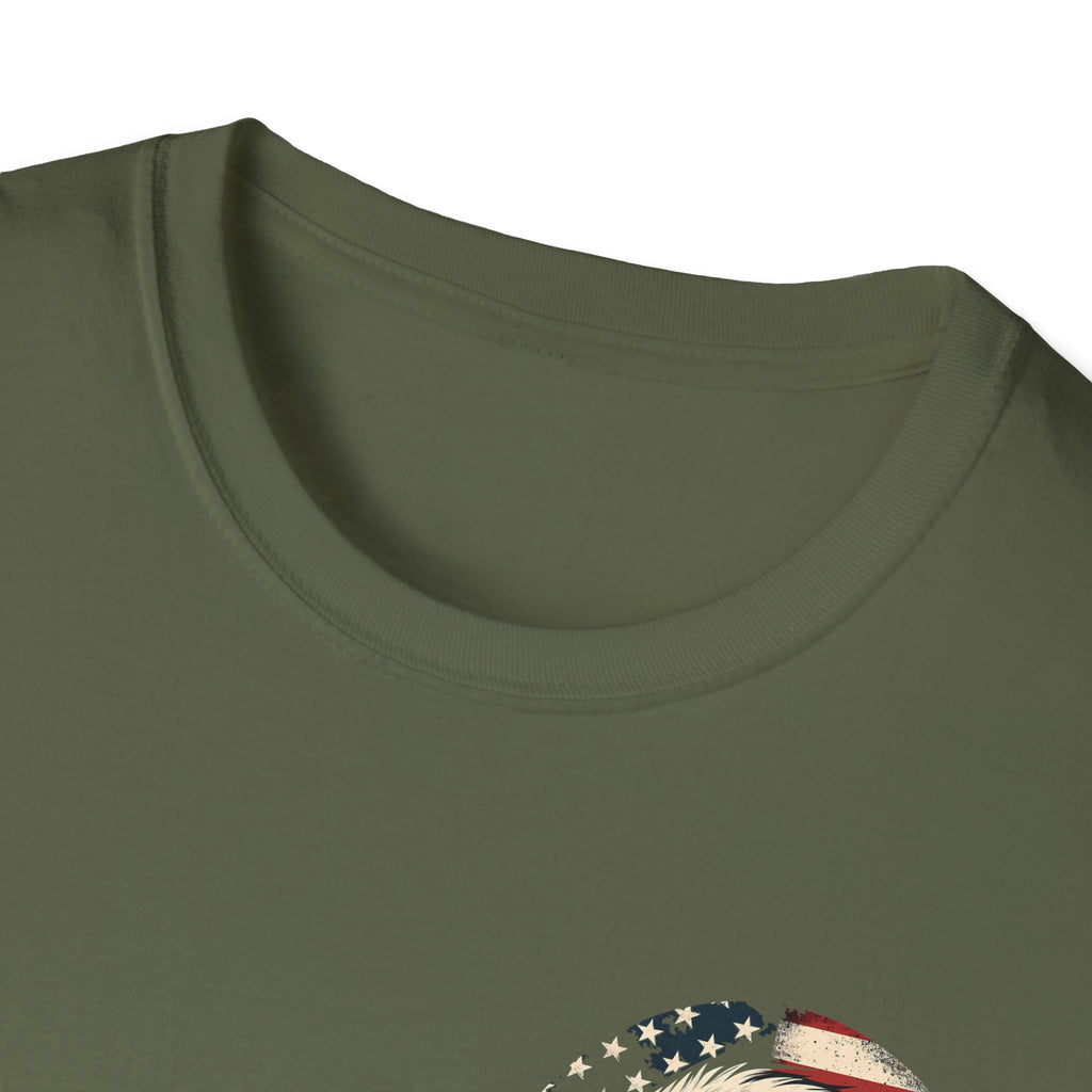 Patriotic Bald Eagle T-Shirt — American Flag Gift for Him Fourth of July Graphic Tee