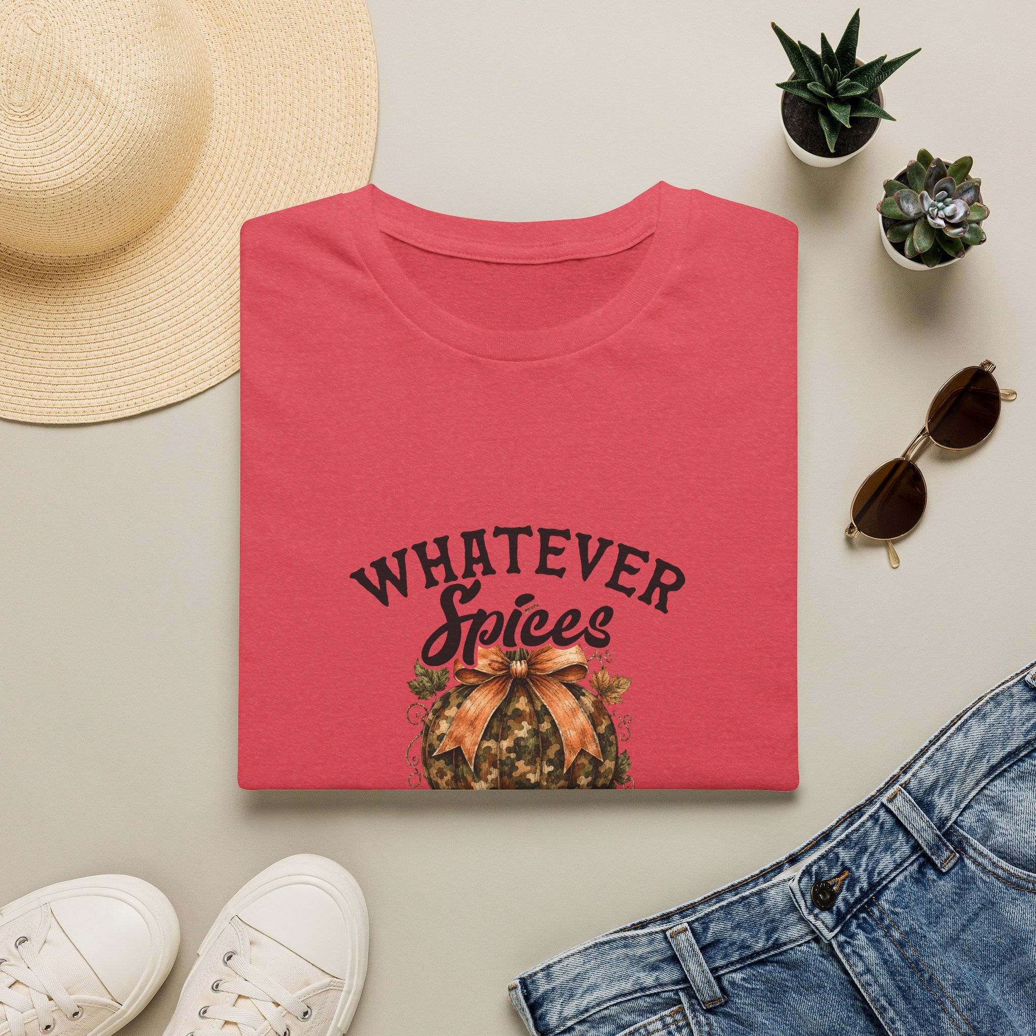 Whatever Spices Your Pumpkin T-Shirt — Funny Fall Gift for Women Pumpkin Spice Tee