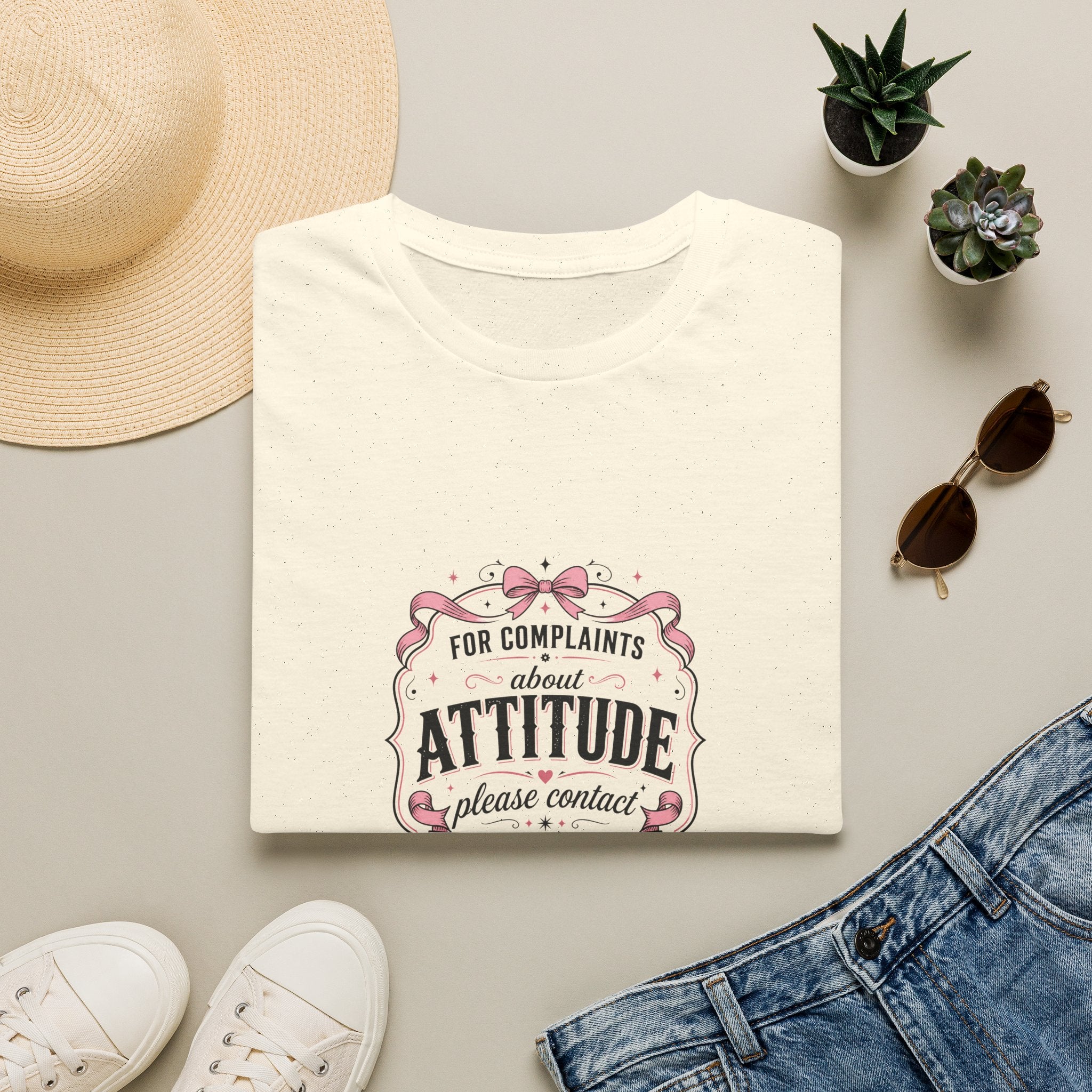For Complaints About Attitude Contact The Manufacturer T-Shirt — Funny Gift for Her