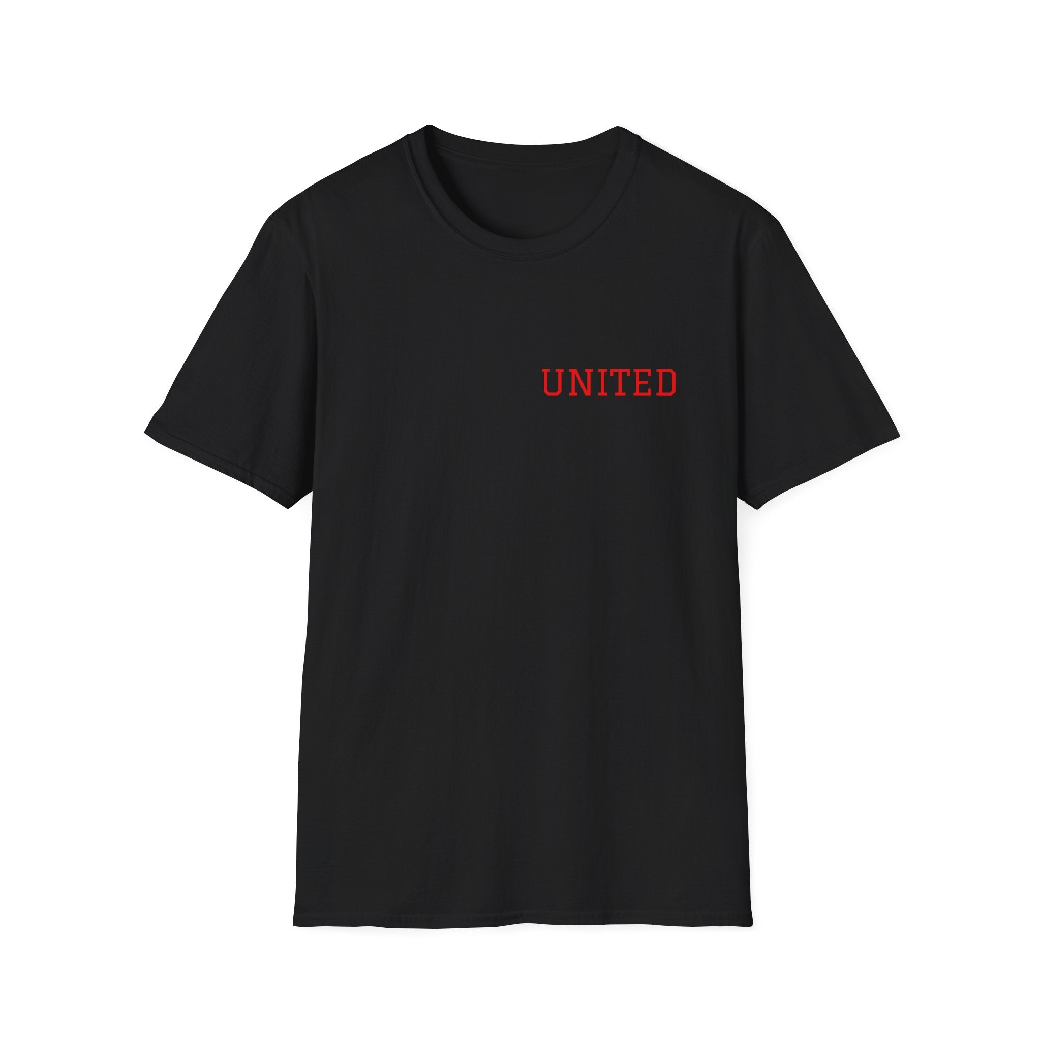 United American Flag T-Shirt — Patriotic Gift for Him Red Chest Graphic Tee