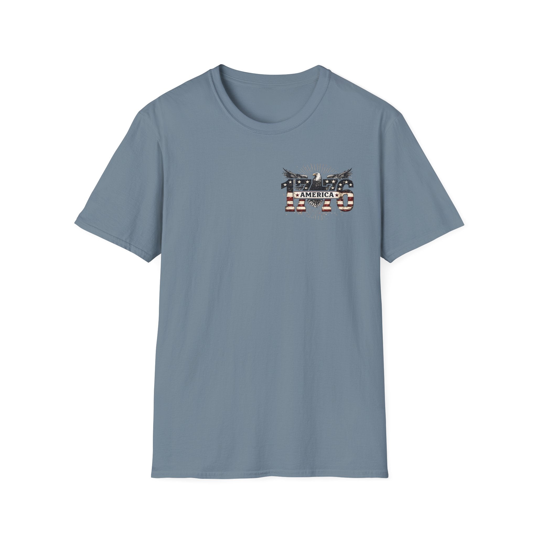 1776 American Flag Eagle T-Shirt — Vintage Patriotic Gift for Him Fourth of July Tee