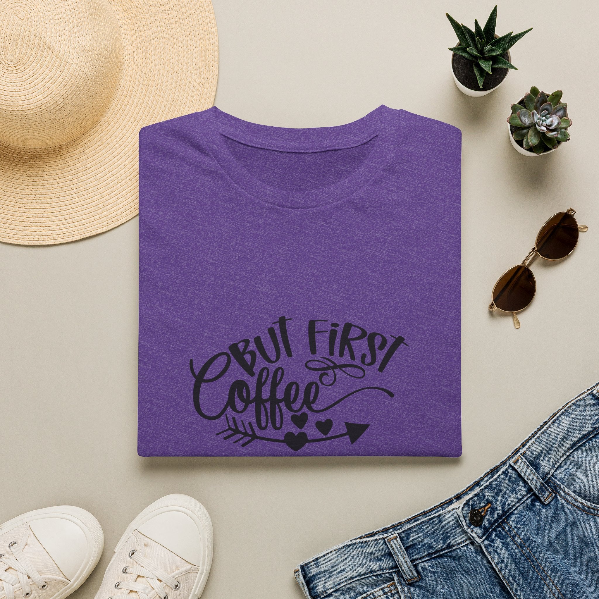 But First Coffee T-Shirt — Funny Gift for Coffee Lovers Women's Graphic Tee