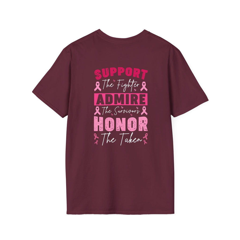 Breast Cancer Awareness Ribbon T-Shirt — Pink Ribbon Support Tee