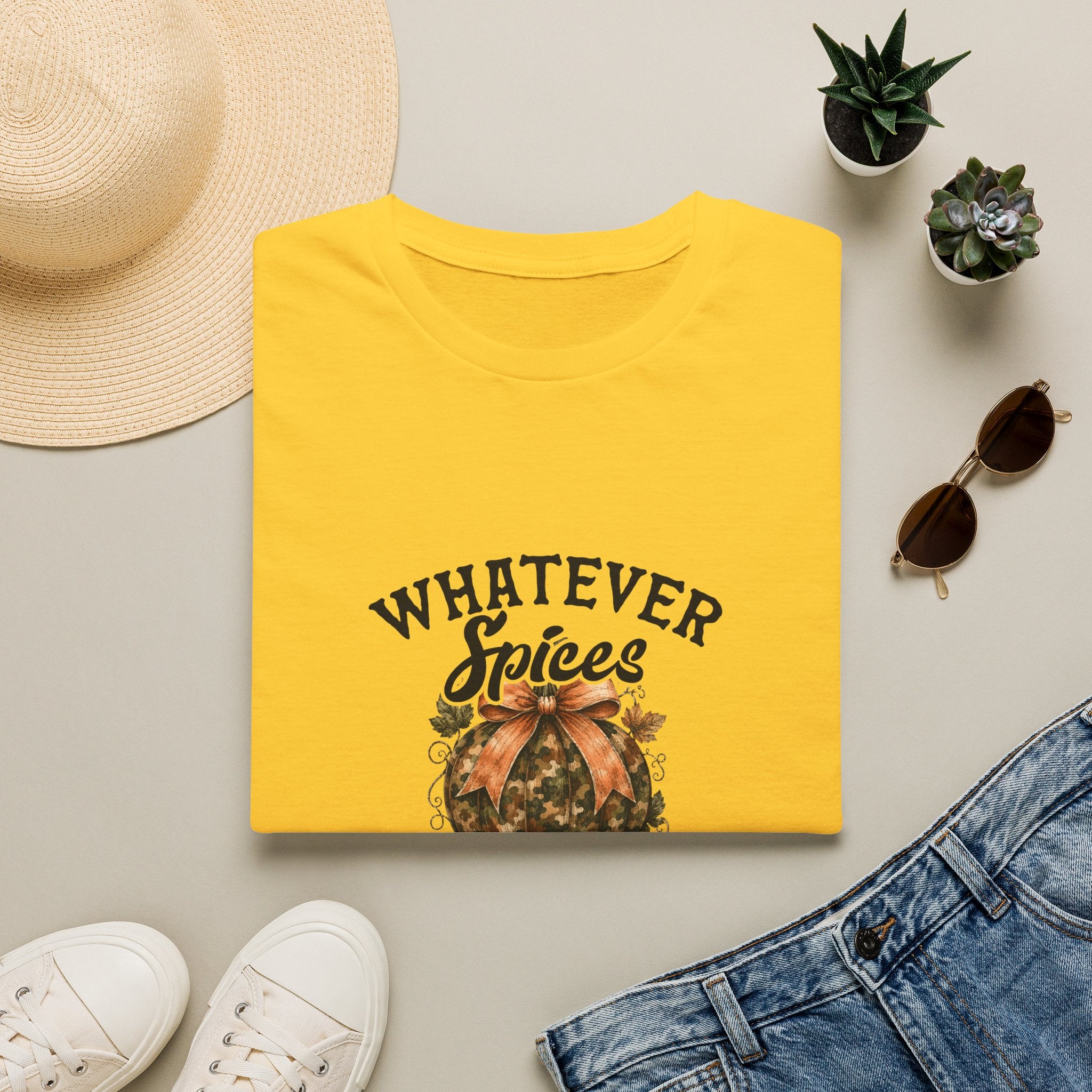 Whatever Spices Your Pumpkin T-Shirt — Funny Fall Gift for Women Pumpkin Spice Tee