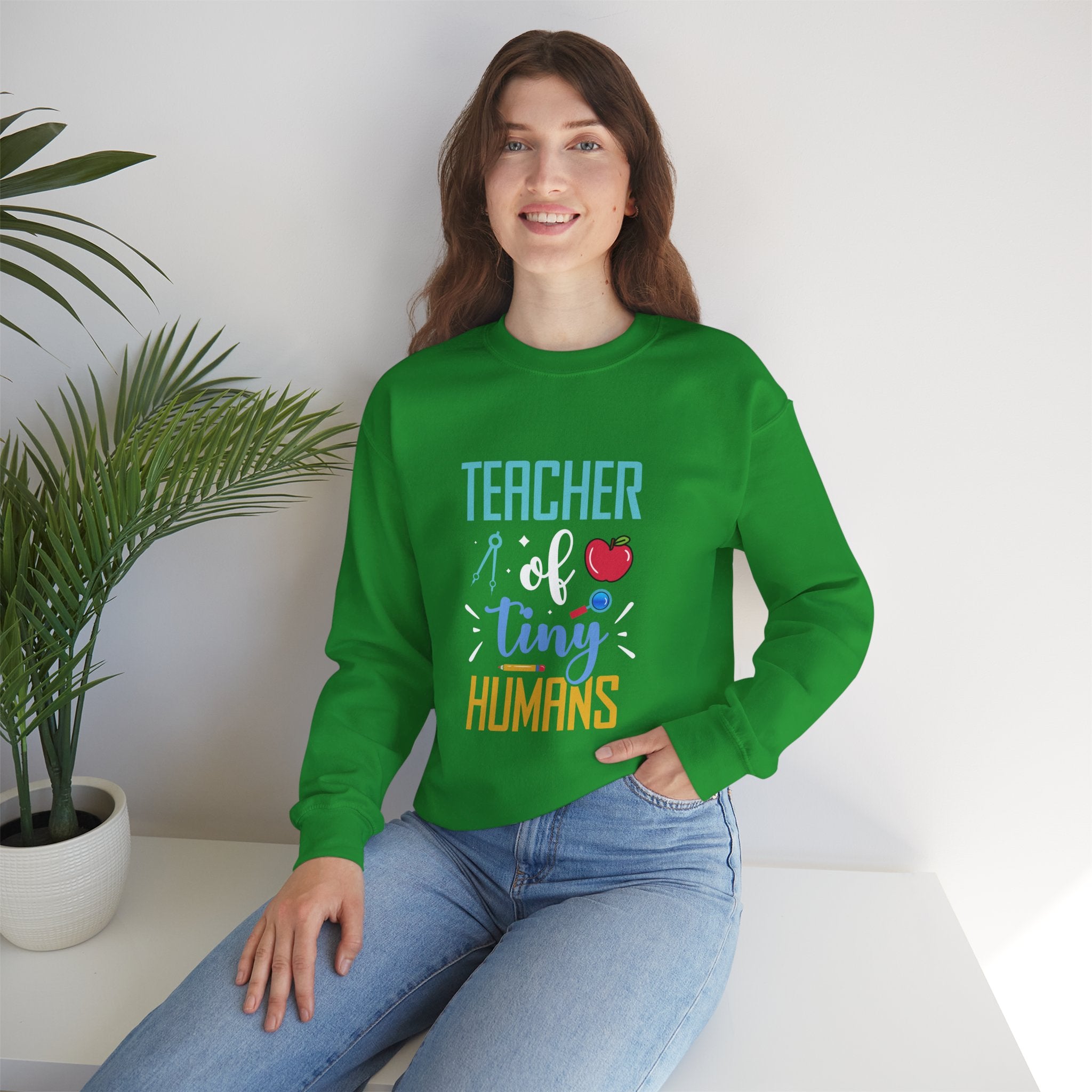 Teacher of Tiny Humans Sweatshirt — Funny Teacher Gift Appreciation Crewneck