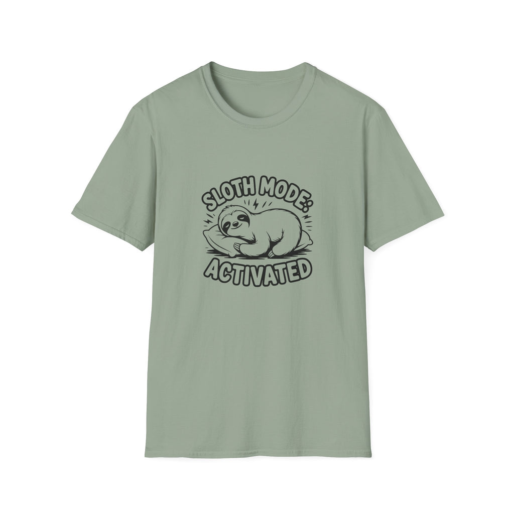 Sloth Mode Activated T-Shirt — Funny Lazy Gift for Her Cute Animal Graphic Tee