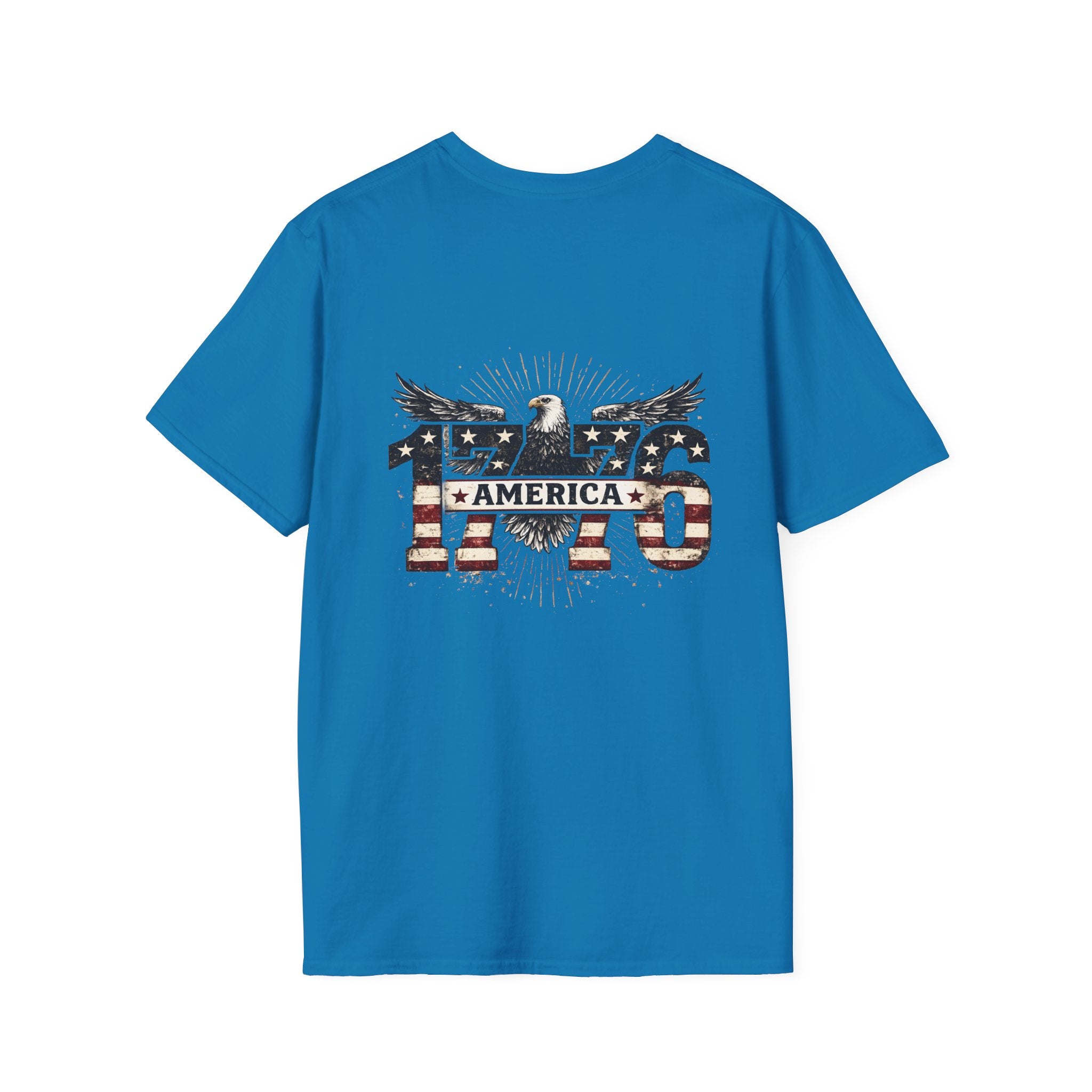 1776 American Flag Eagle T-Shirt — Vintage Patriotic Gift for Him Fourth of July Tee