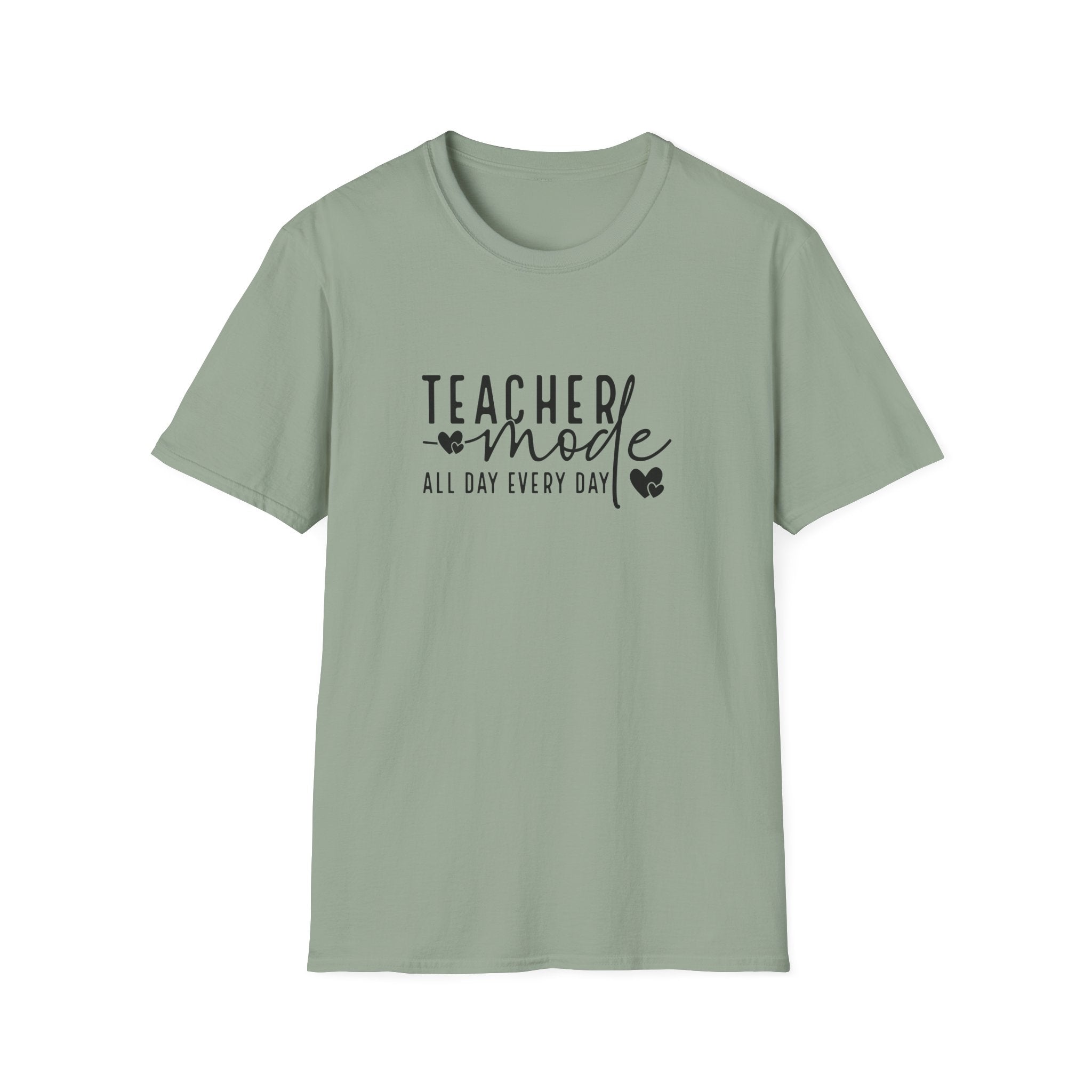 Teacher Mode All Day Every Day T-Shirt — Funny Teacher Gift Appreciation Graphic Tee
