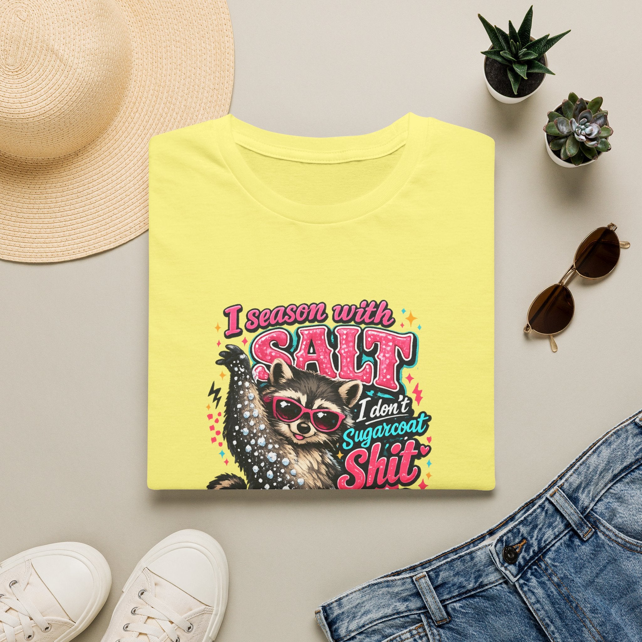 I Season With Salt I Don't Sugarcoat T-Shirt — Funny Sarcastic Gift for Women