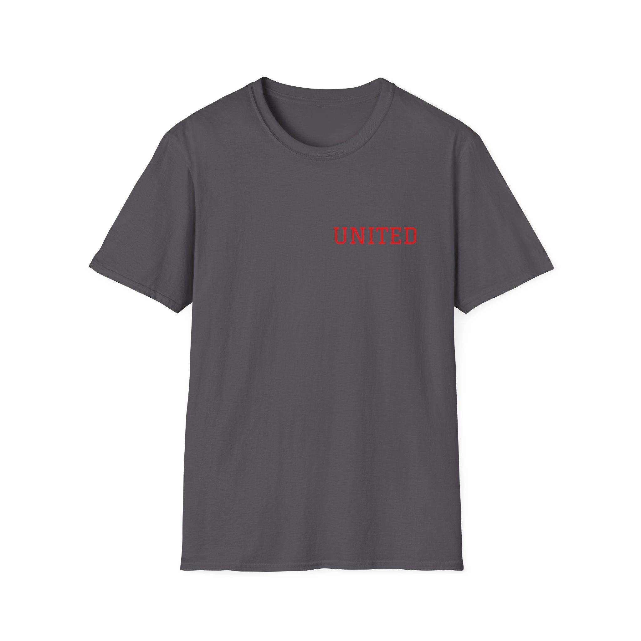 United American Flag T-Shirt — Patriotic Gift for Him Red Chest Graphic Tee