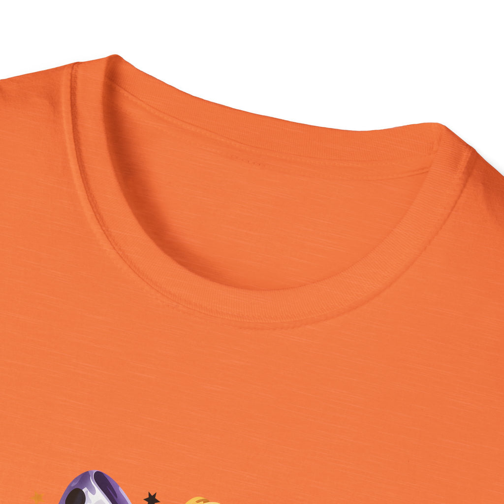 Halloween Pumpkin Bow T-Shirt — Cute Colorful Gift for Women Jack-O'-Lantern Tee