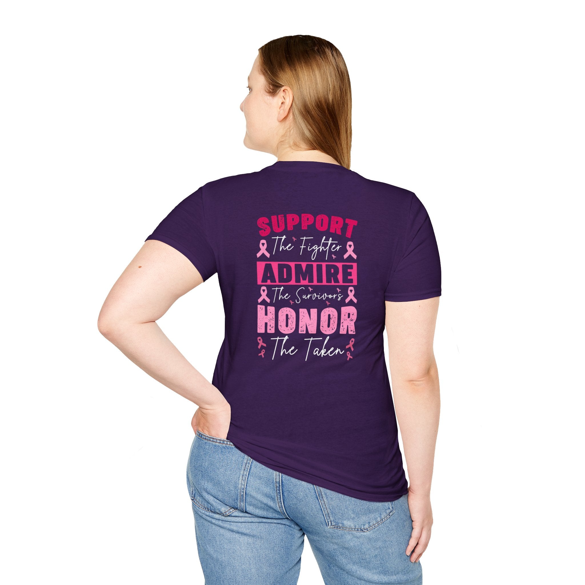 Breast Cancer Awareness Ribbon T-Shirt — Pink Ribbon Support Tee