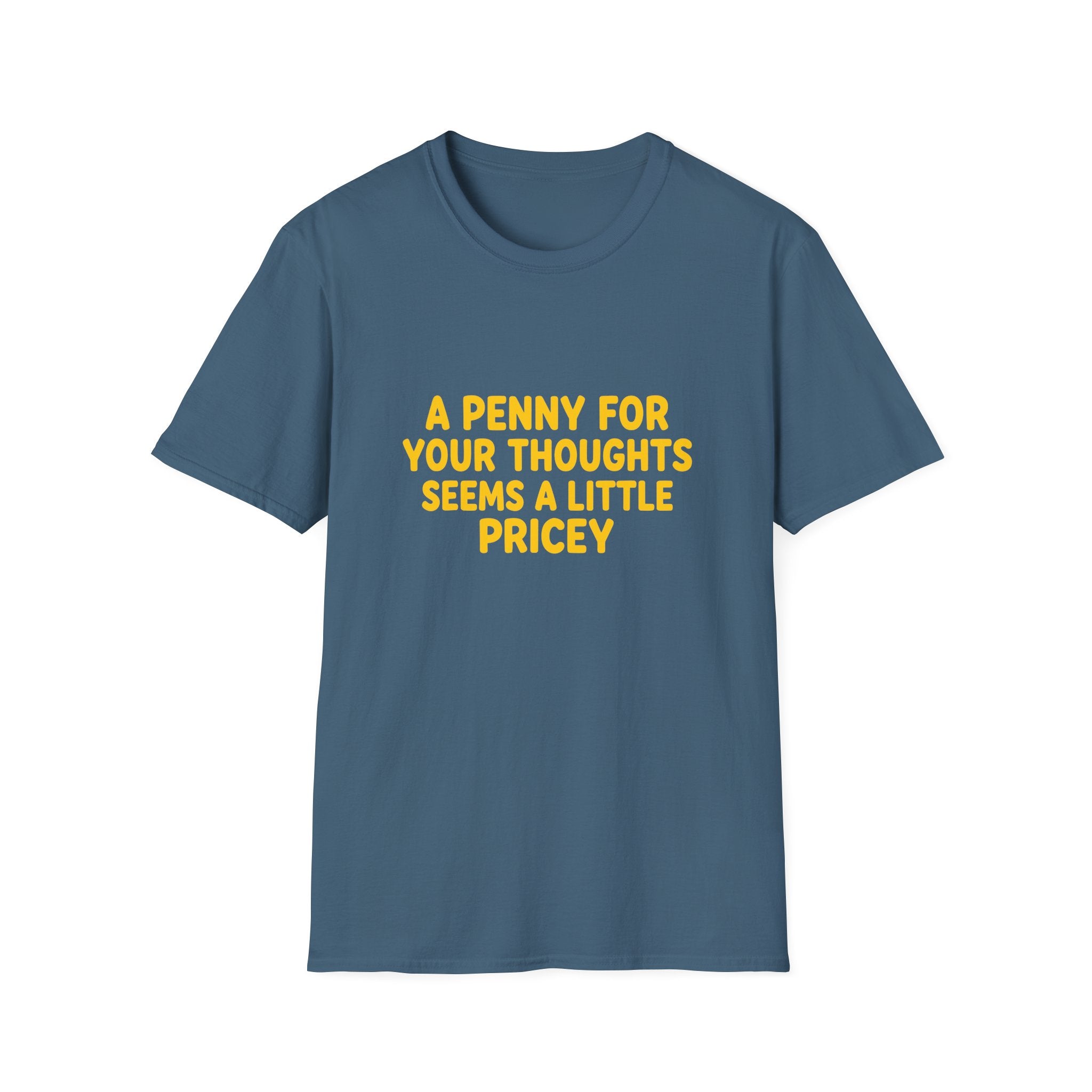 A Penny For Your Thoughts Seems a Little Pricey T-Shirt — Funny Sarcastic Gift for Her