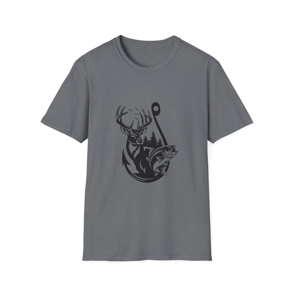 Hunt Fish & Forest Adventure T-Shirt — Outdoor Gift for Hunters & Fishermen
