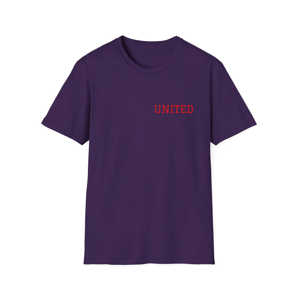 United American Flag T-Shirt — Patriotic Gift for Him Red Chest Graphic Tee