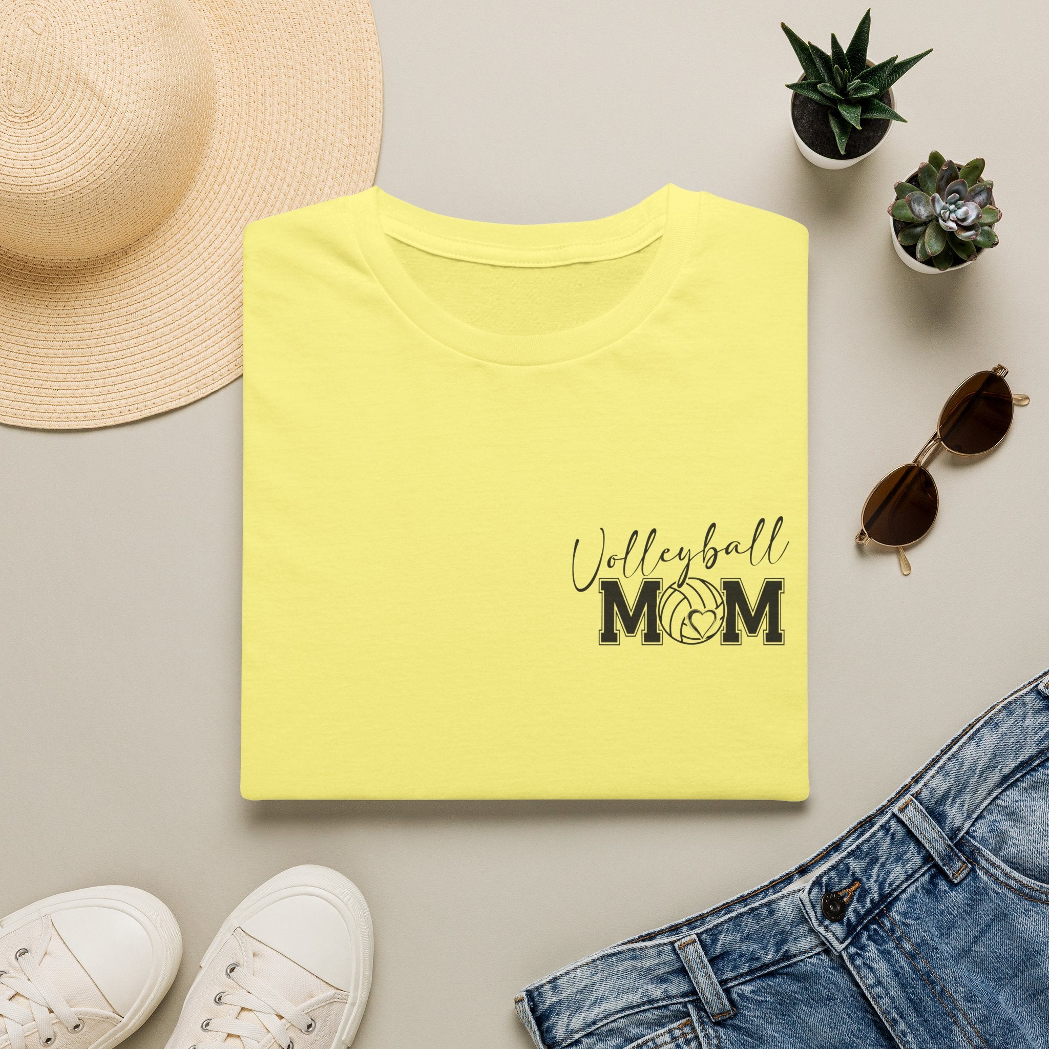 Volleyball Mom T-Shirt — Cute Game Day Gift for Sports Moms Script Graphic Tee