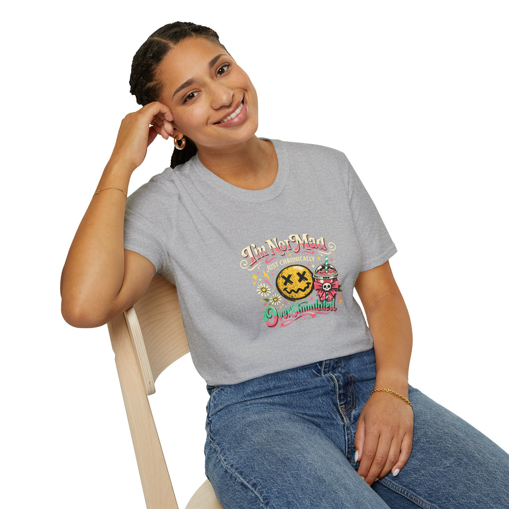 I'm Not Mad Kawaii Bubble Tea T-Shirt — Cute Funny Gift for Her Graphic Tee