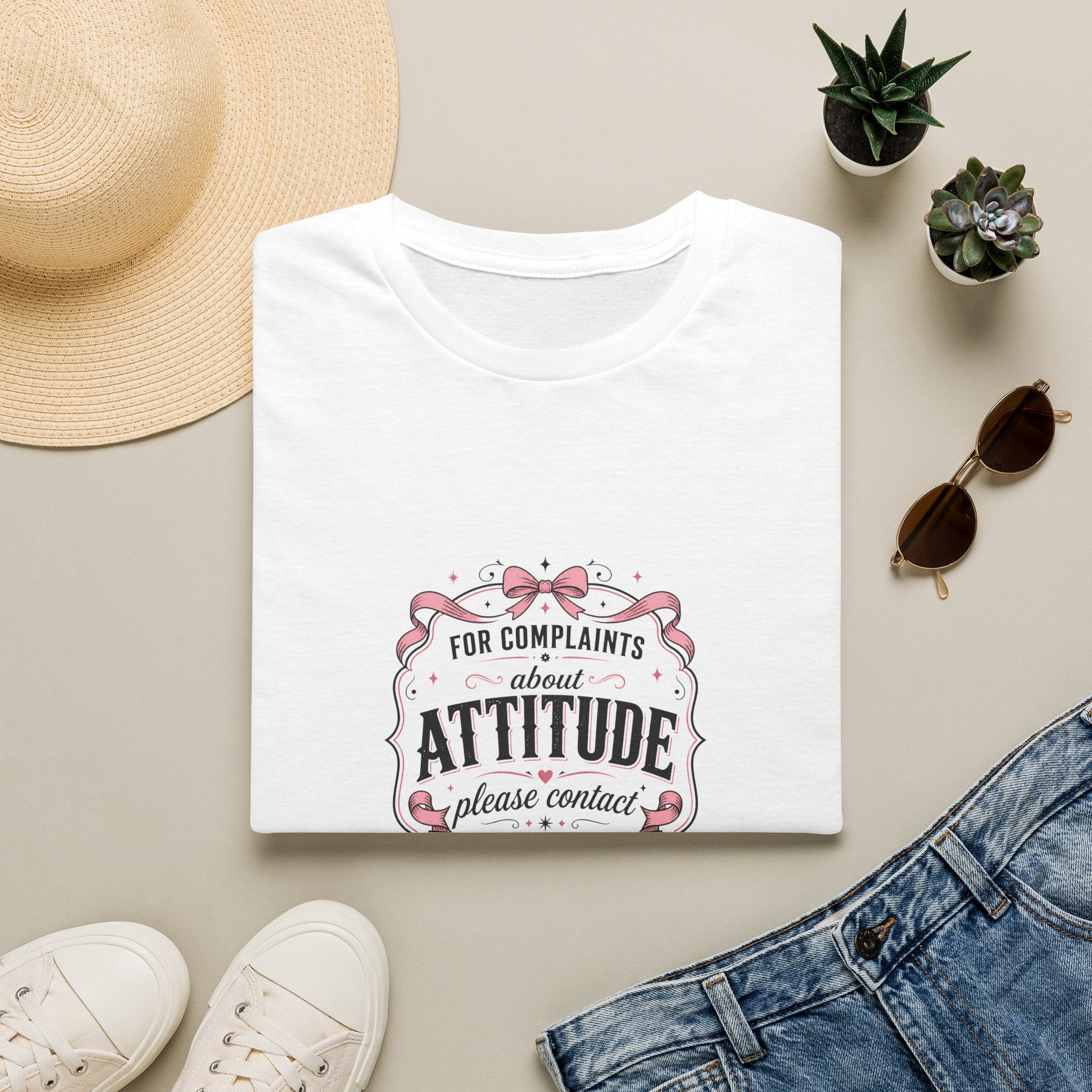 For Complaints About Attitude Contact The Manufacturer T-Shirt — Funny Gift for Her