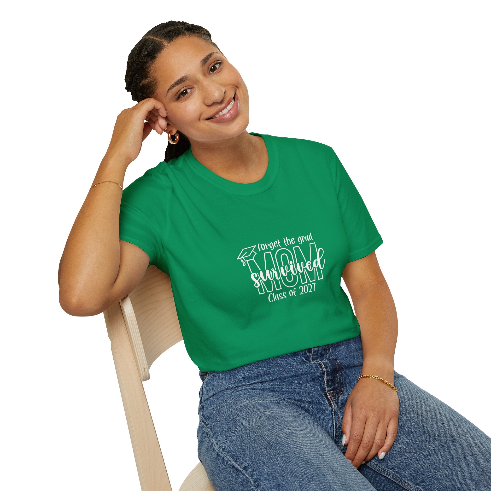 Class of 2027 Sarcastic Mom T-Shirt — Funny Graduation Gift for Mom Graphic Tee