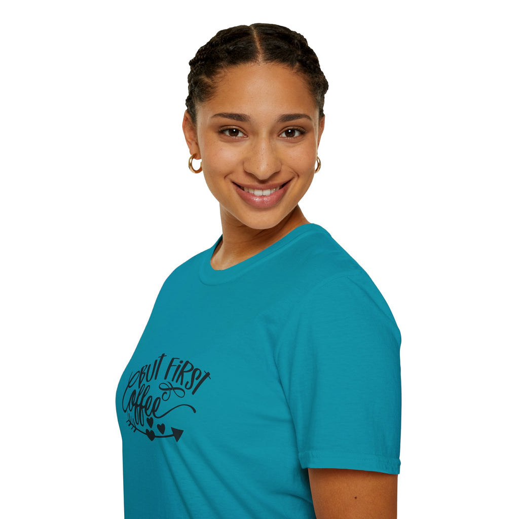 But First Coffee T-Shirt — Funny Gift for Coffee Lovers Women's Graphic Tee