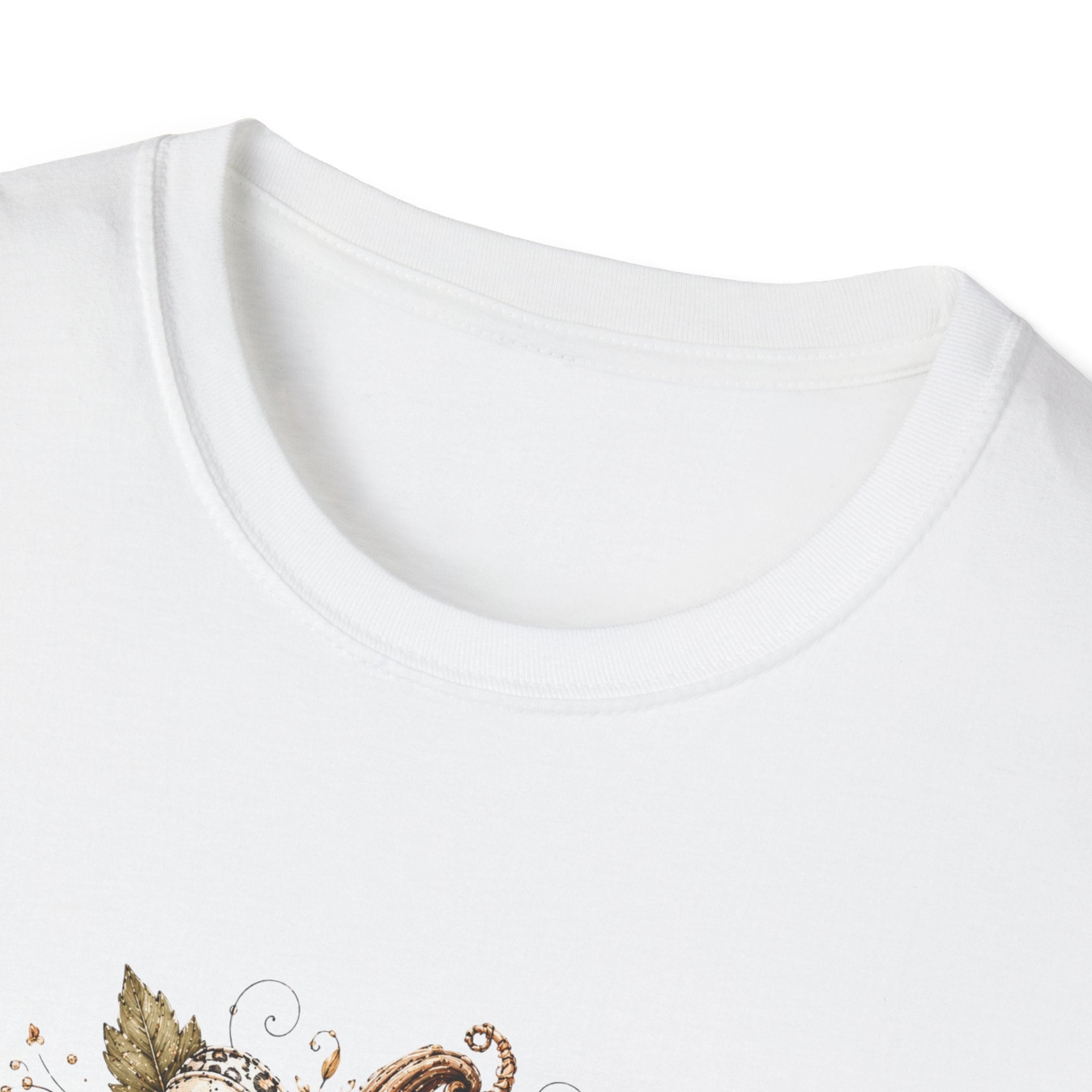 Autumn Floral Pumpkin Leopard Bow T-Shirt — Cute Fall Gift for Women Graphic Tee