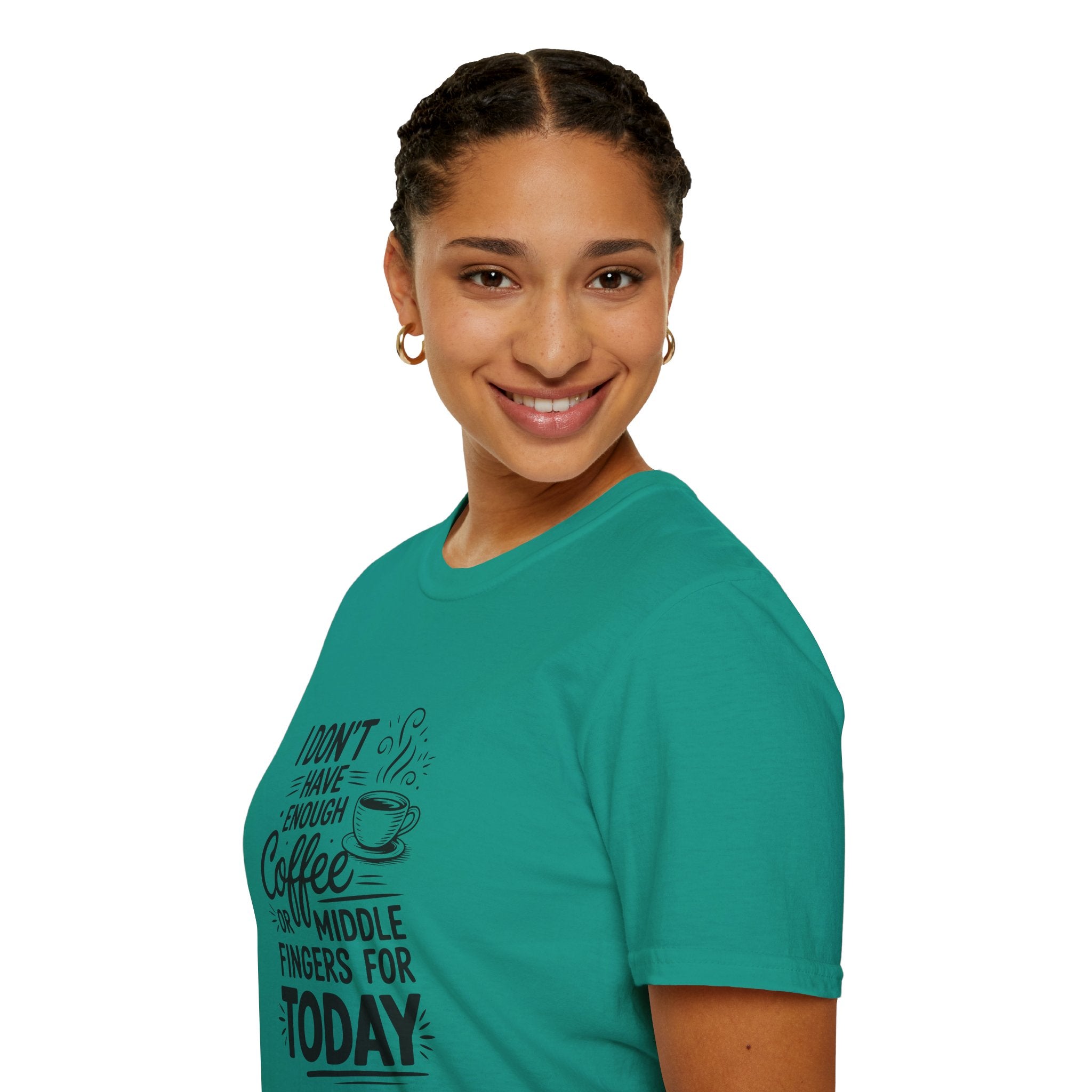 I Don't Have Enough Coffee or Middle Fingers for Today T-Shirt — Funny Sarcastic Gift