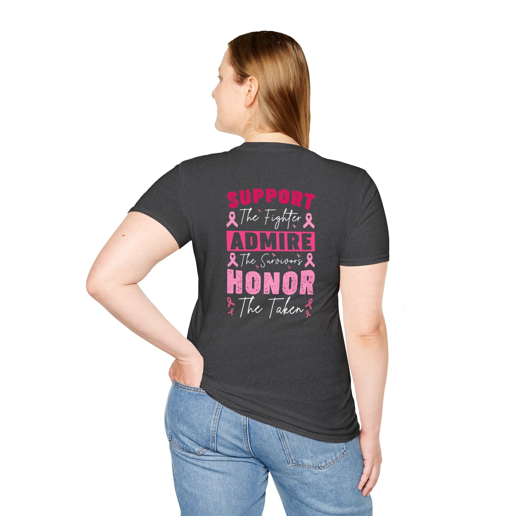 Breast Cancer Awareness Ribbon T-Shirt — Pink Ribbon Support Tee
