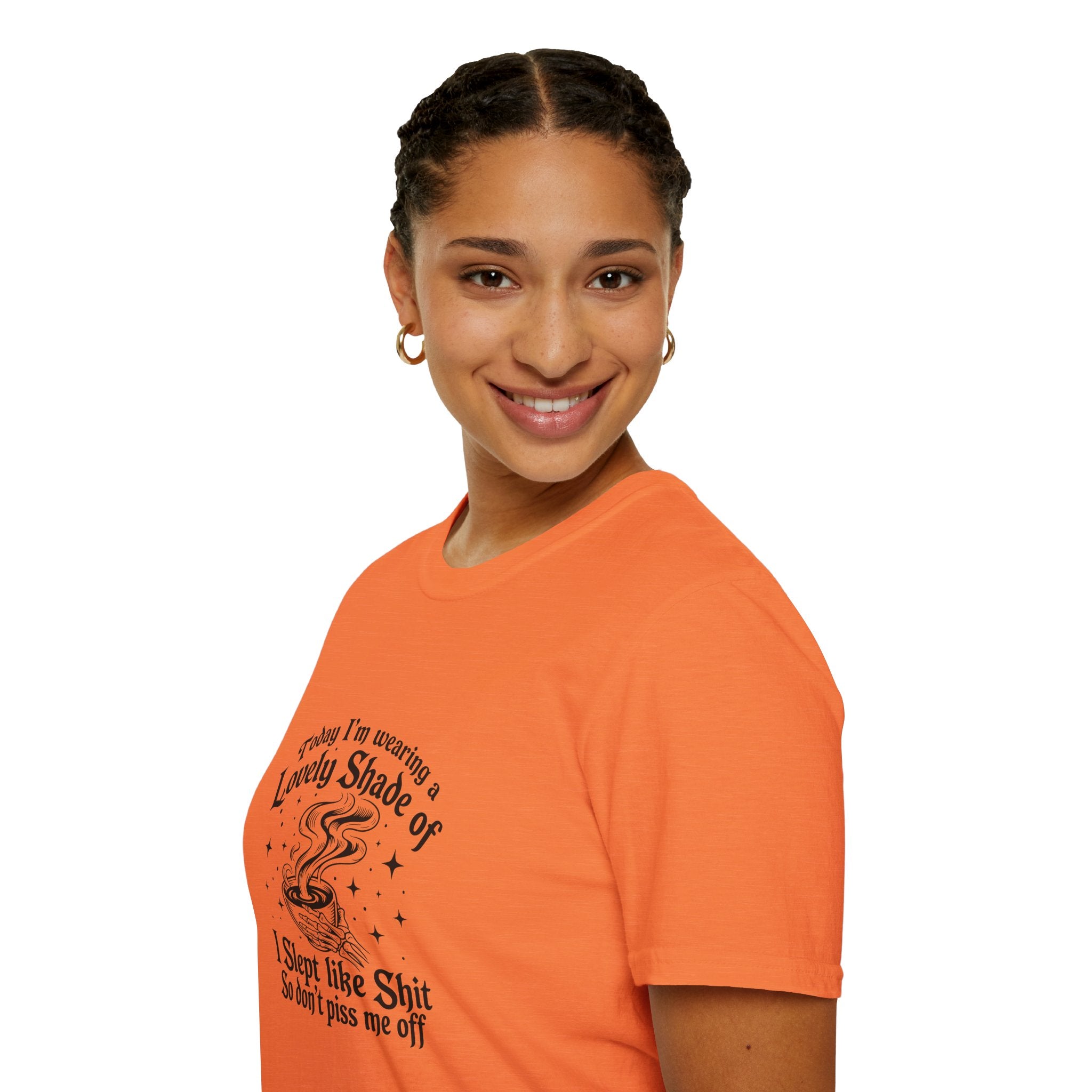 I Slept Like Shit So Don't Piss Me Off T-Shirt — Funny Sarcastic Gift for Her Graphic Tee