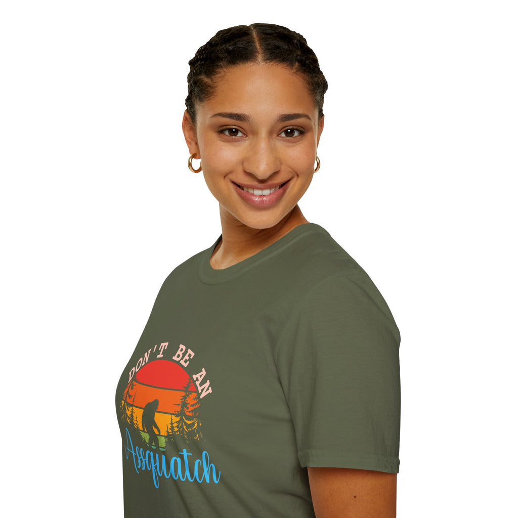 Don't Be An Assquatch T-Shirt — Funny Bigfoot Gift Sasquatch Sunset Graphic Tee