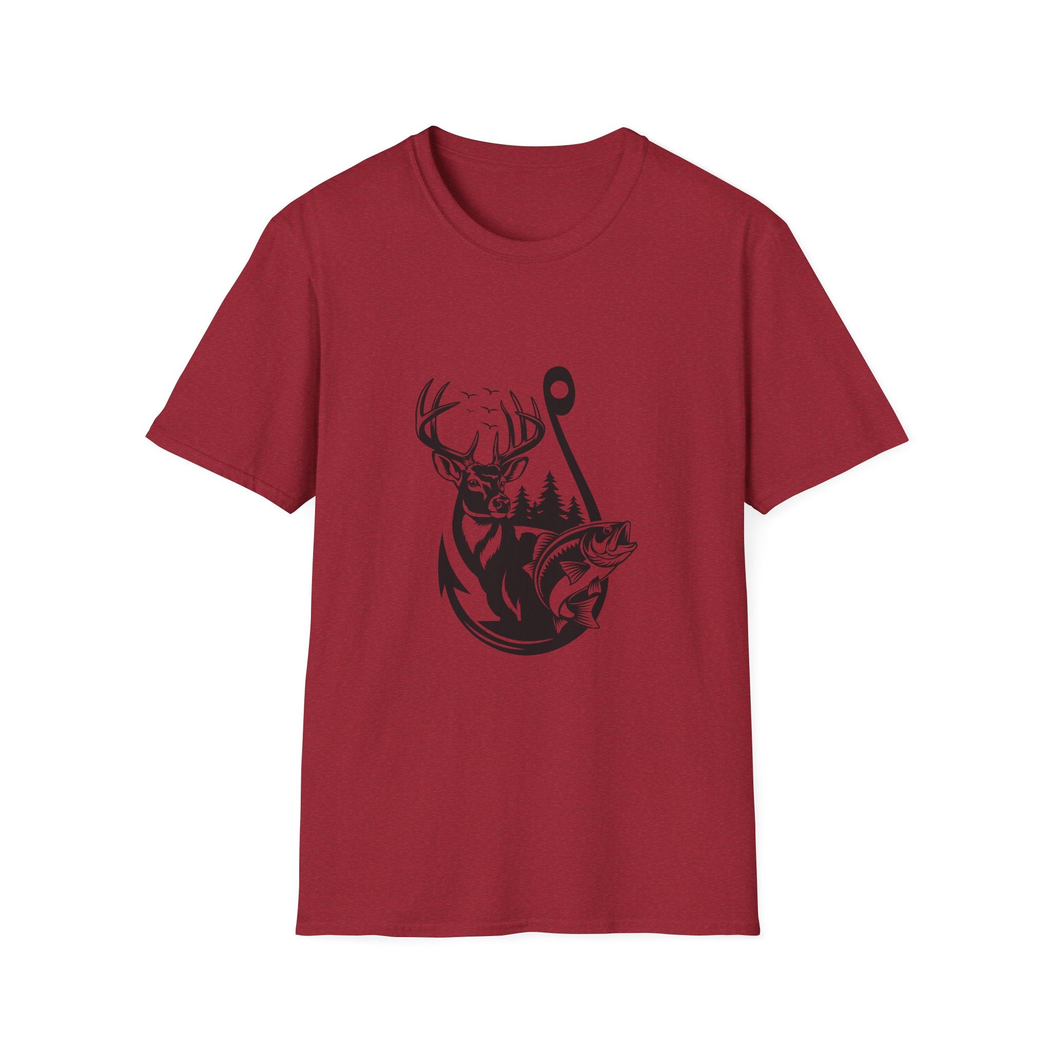 Hunt Fish & Forest Adventure T-Shirt — Outdoor Gift for Hunters & Fishermen