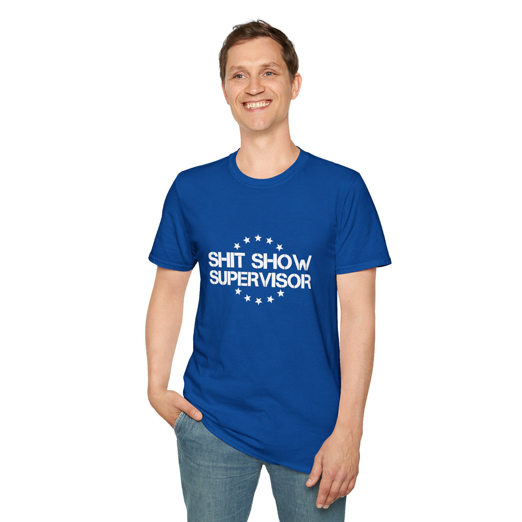 Shit Show Supervisor T-Shirt — Funny Sarcastic Gift for Her Work Humor Graphic Tee