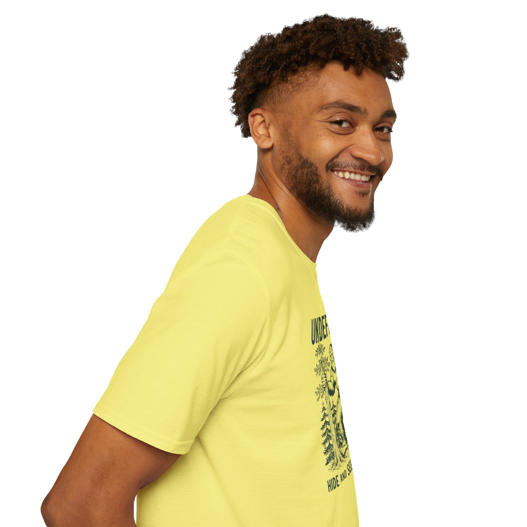 Undefeated Bigfoot T-Shirt — 'Hide and Seek Champion' Graphic Tee