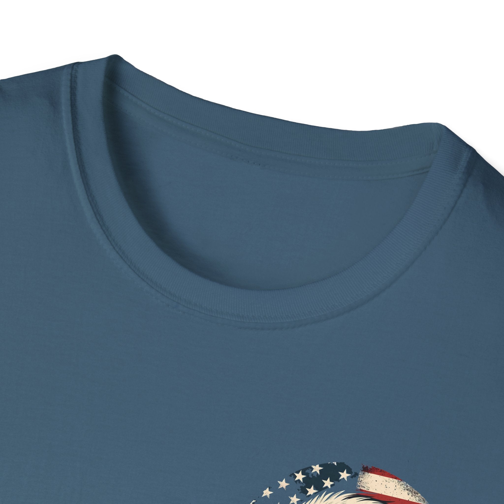 Patriotic Bald Eagle T-Shirt — American Flag Gift for Him Fourth of July Graphic Tee