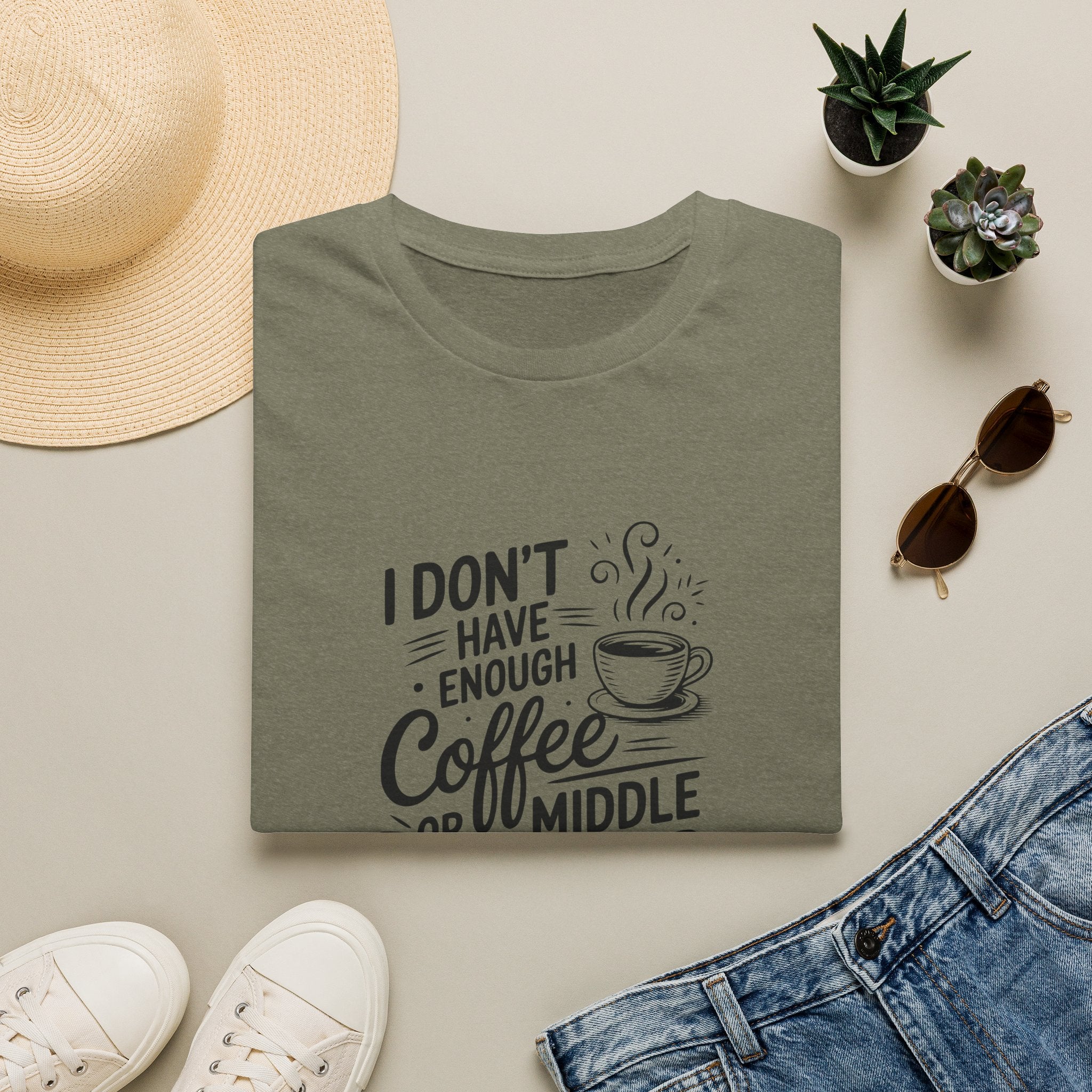 I Don't Have Enough Coffee or Middle Fingers for Today T-Shirt — Funny Sarcastic Gift
