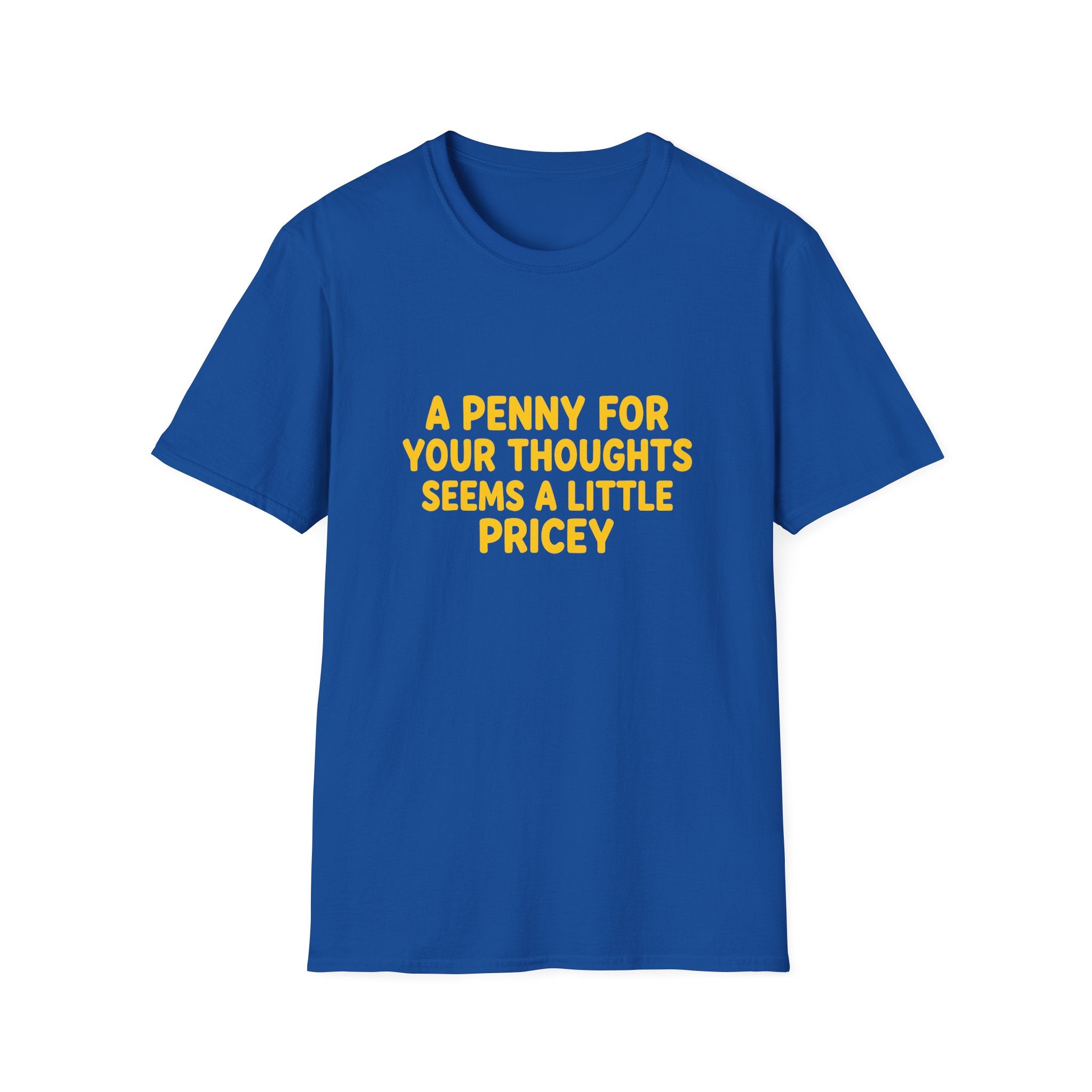 A Penny For Your Thoughts Seems a Little Pricey T-Shirt — Funny Sarcastic Gift for Her