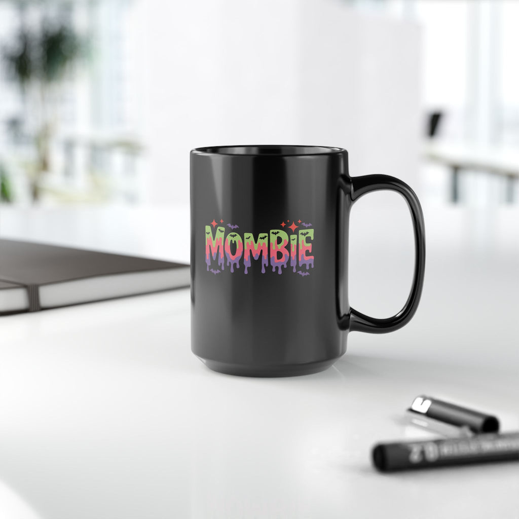 Zombie Mom Drip Halloween Mug — Funny Gift for Moms Colorful Coffee Cup 11oz 15oz