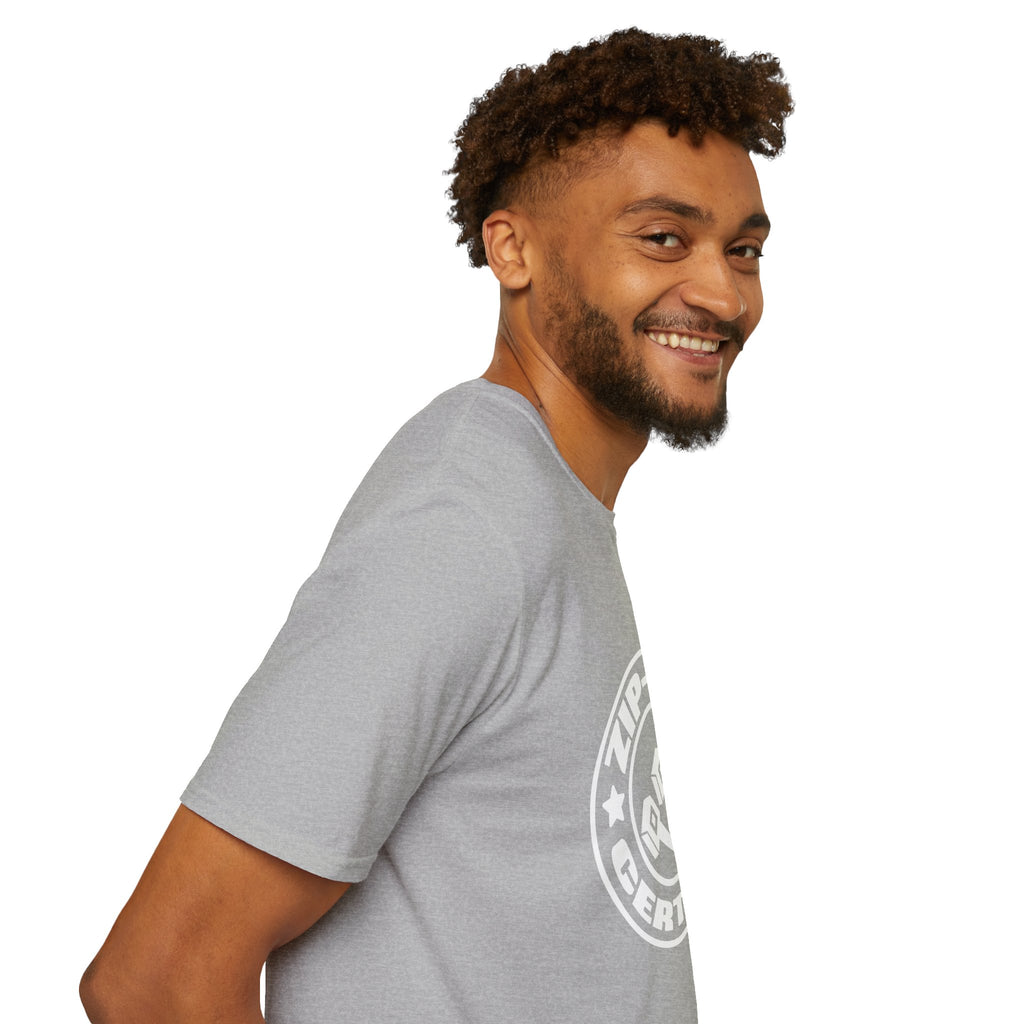 Zip-Tie Certified T-Shirt — Funny Handyman Gift for Him Bold Graphic Tee
