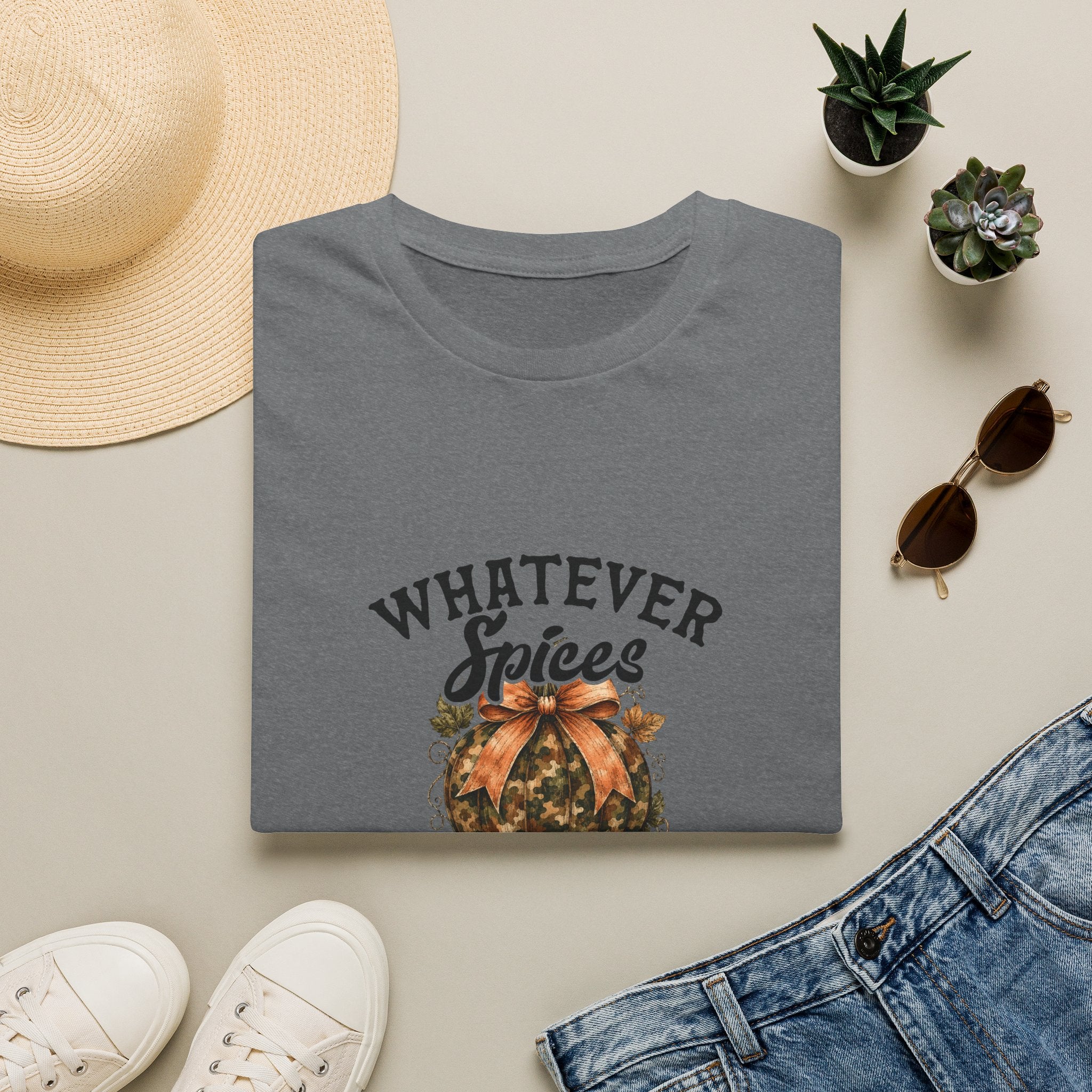 Whatever Spices Your Pumpkin T-Shirt — Funny Fall Gift for Women Pumpkin Spice Tee